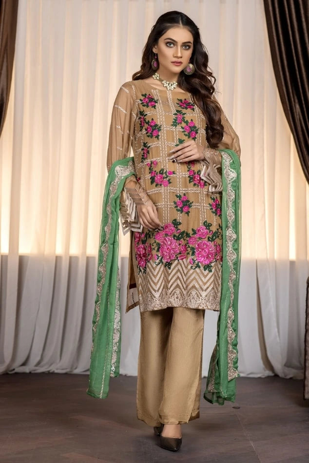 RADIANT SEASON – Chiffon 3 Pcs Unstitched