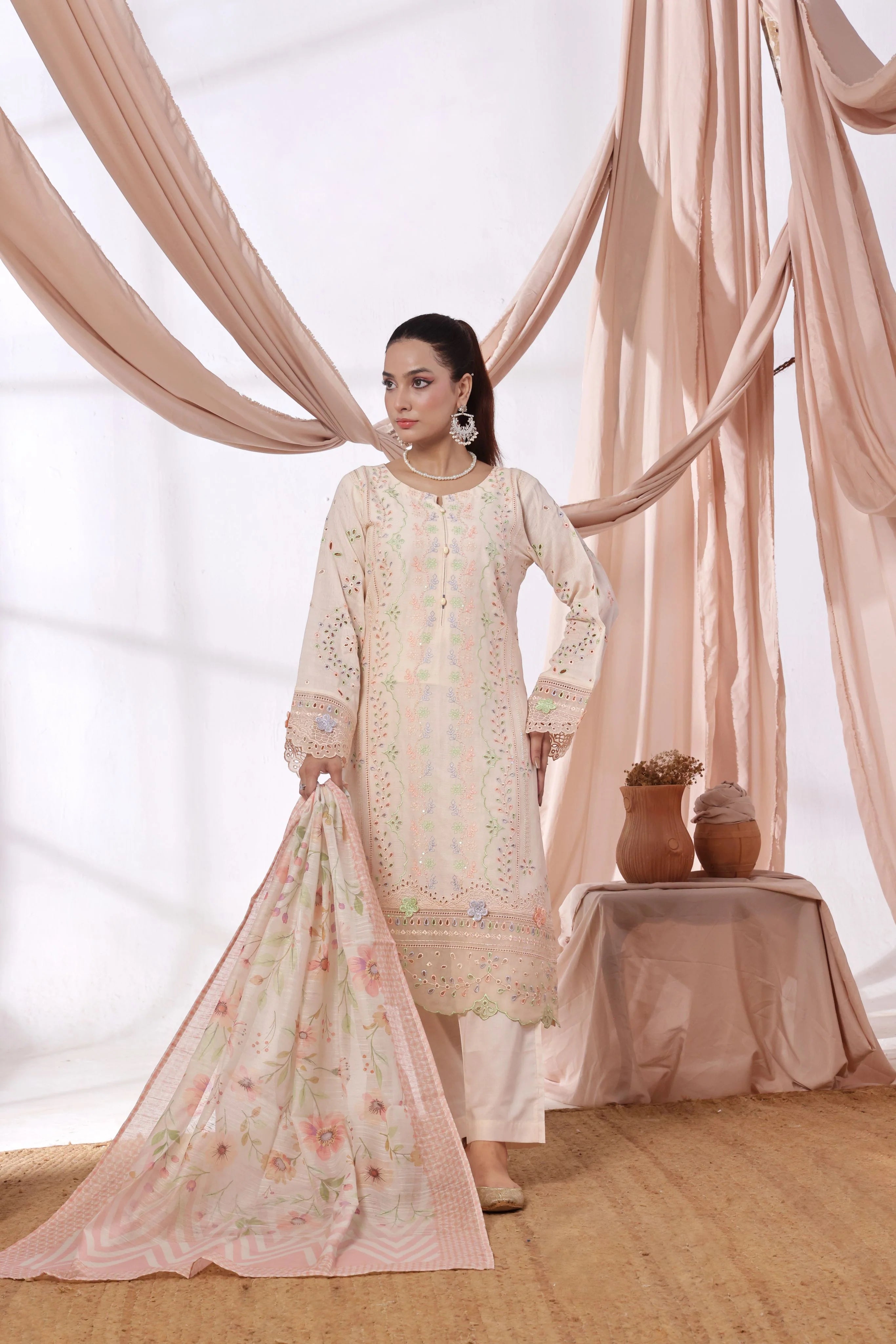 PARIZAI Lawn Pret 3 PCs