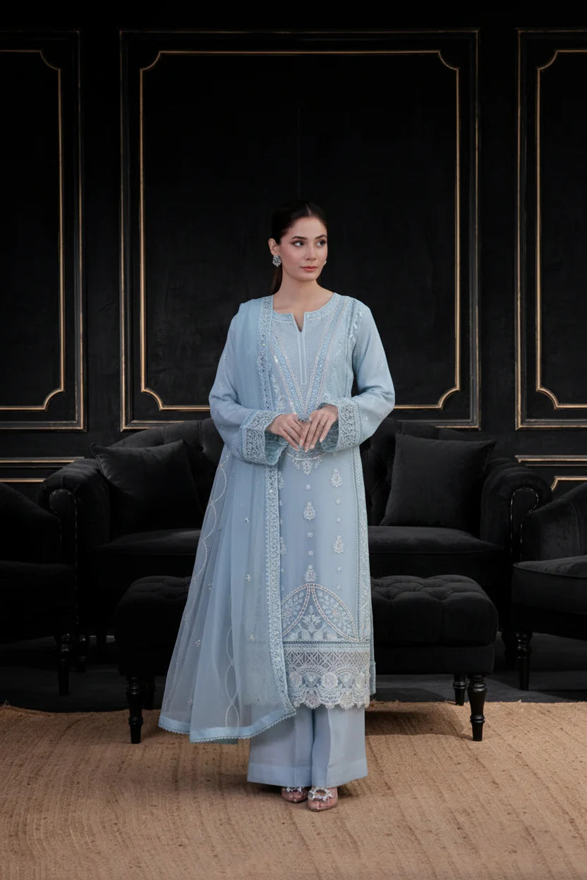 SAFFRON Chiffon Pret 3 PCs