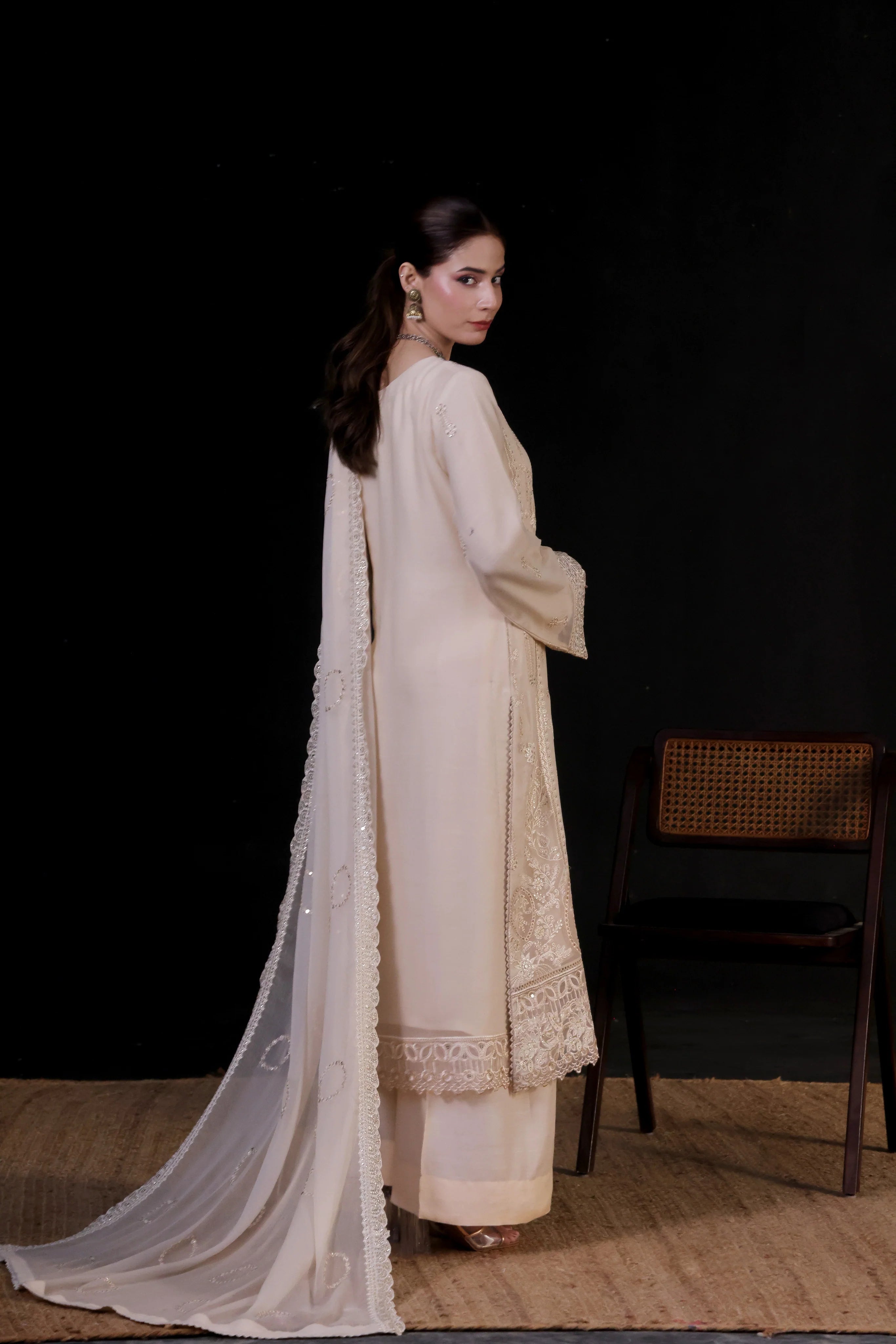 SAFFRON Chiffon Pret 3 PCs