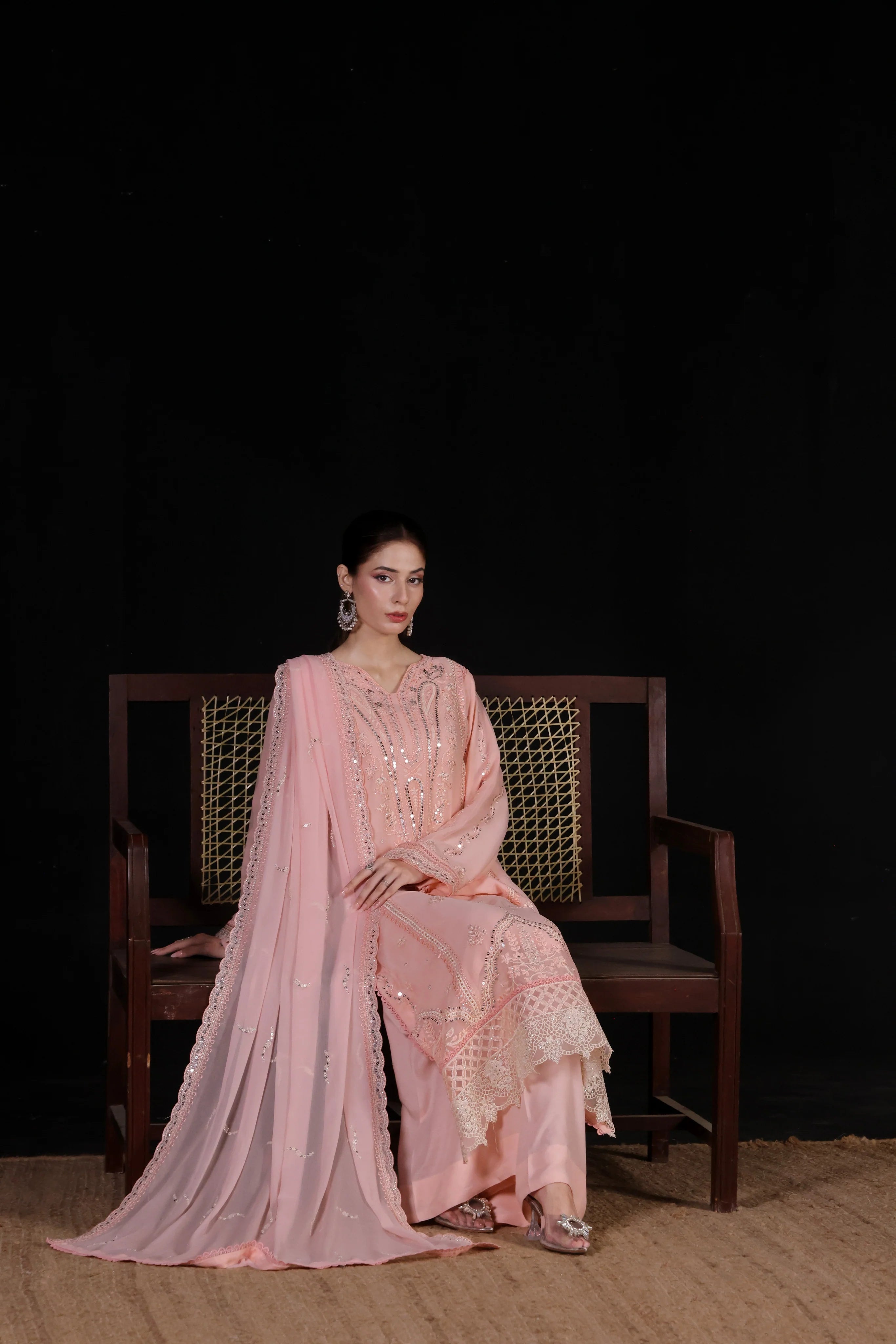 SAFFRON Chiffon Pret 3 PCs