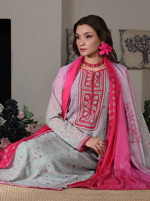 Peony Mint Chiffon Pret 2 PCs