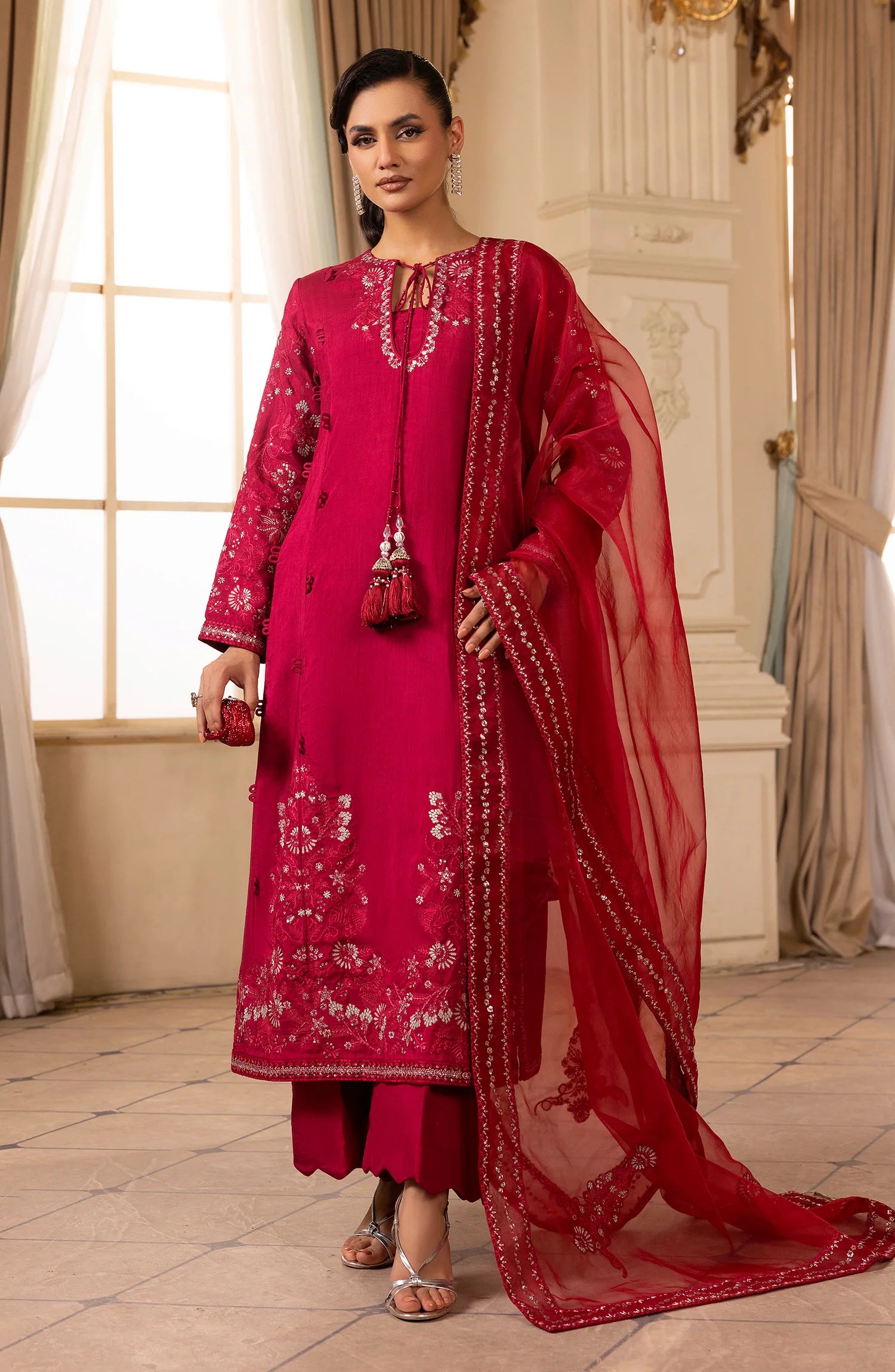 Ruby Korean Raw Silk Pret 3 PCs
