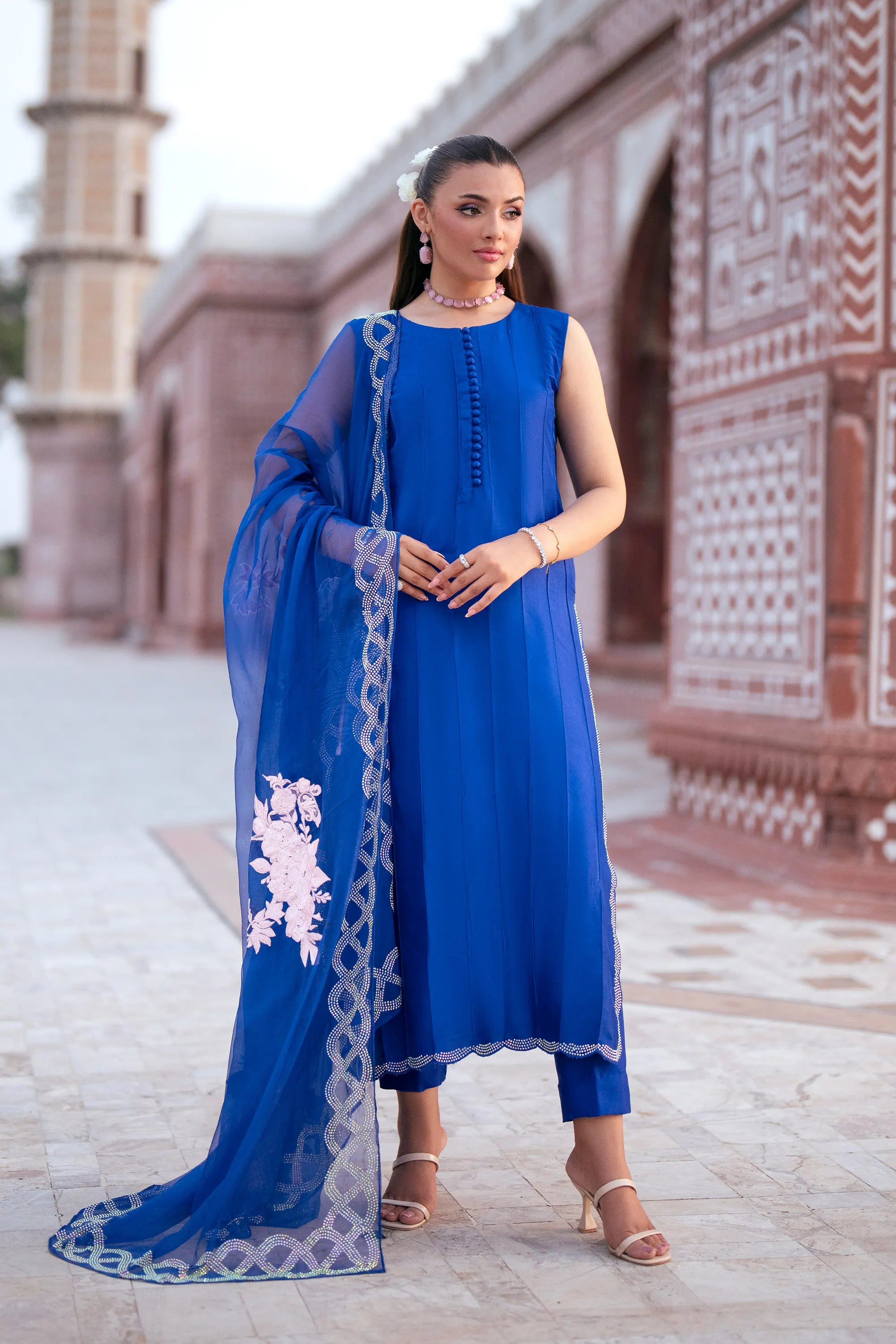 SF-270 Embroidered Pure Silk 3Pcs