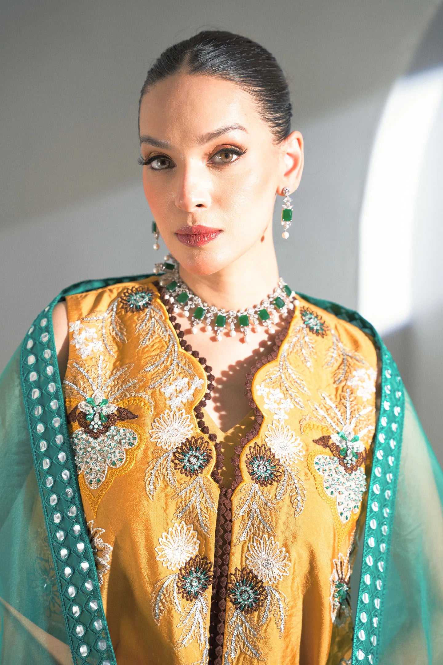 Mehr Embroidered SIlk Pret 4Pcs