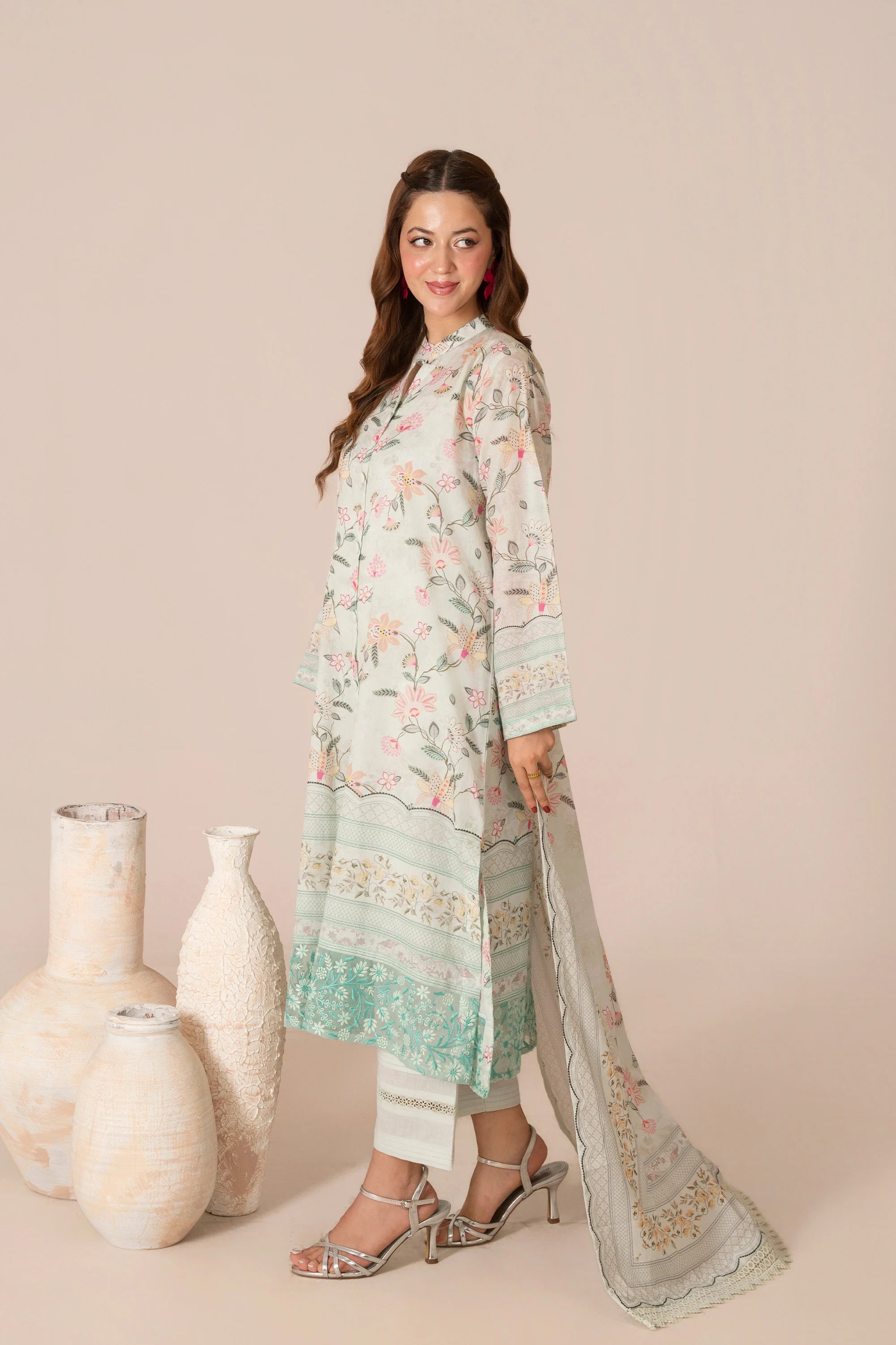 Printed Mystic Lawn Pret 3Pcs
