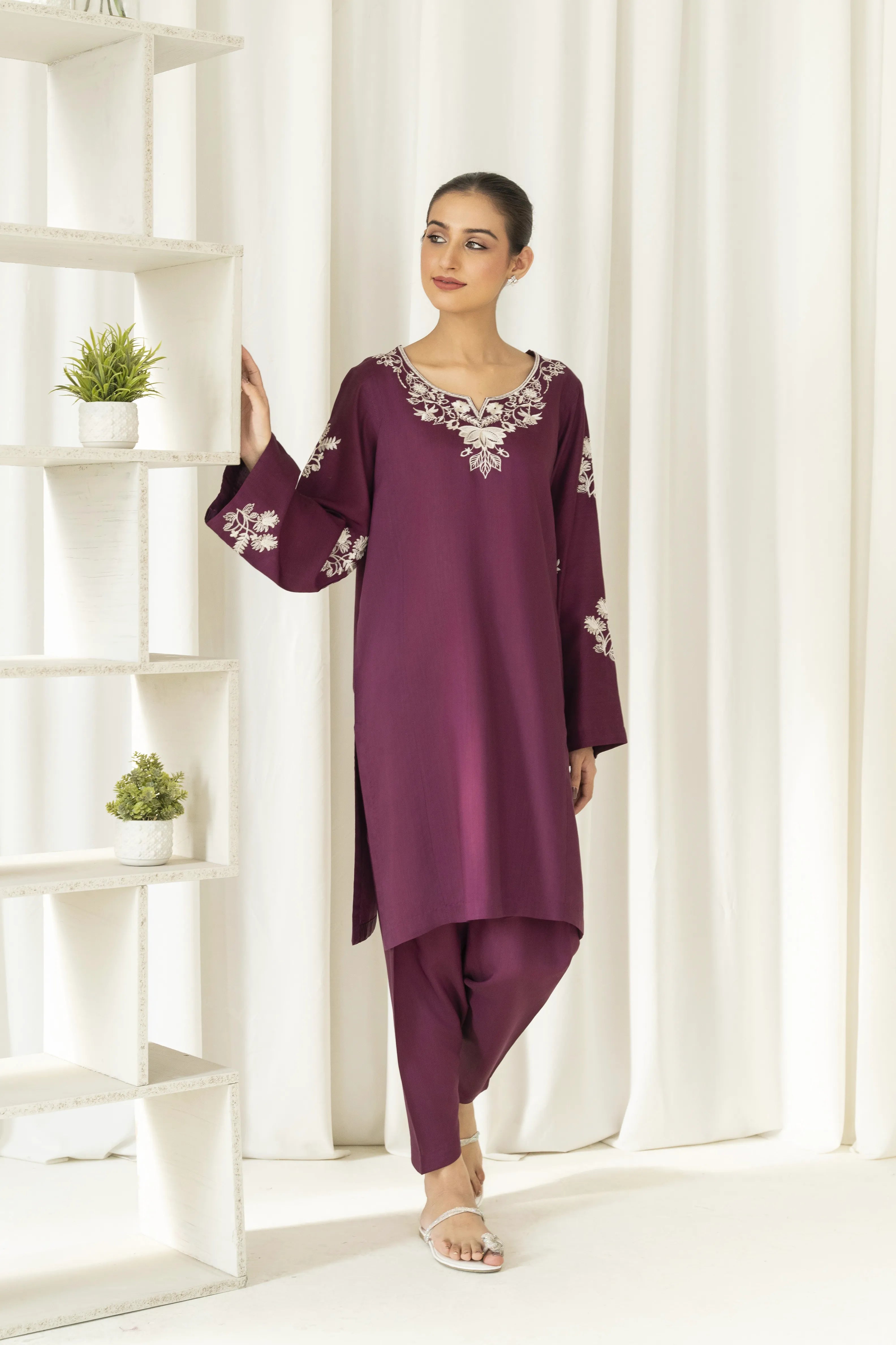 Pansy Lawn Pret 2Pcs