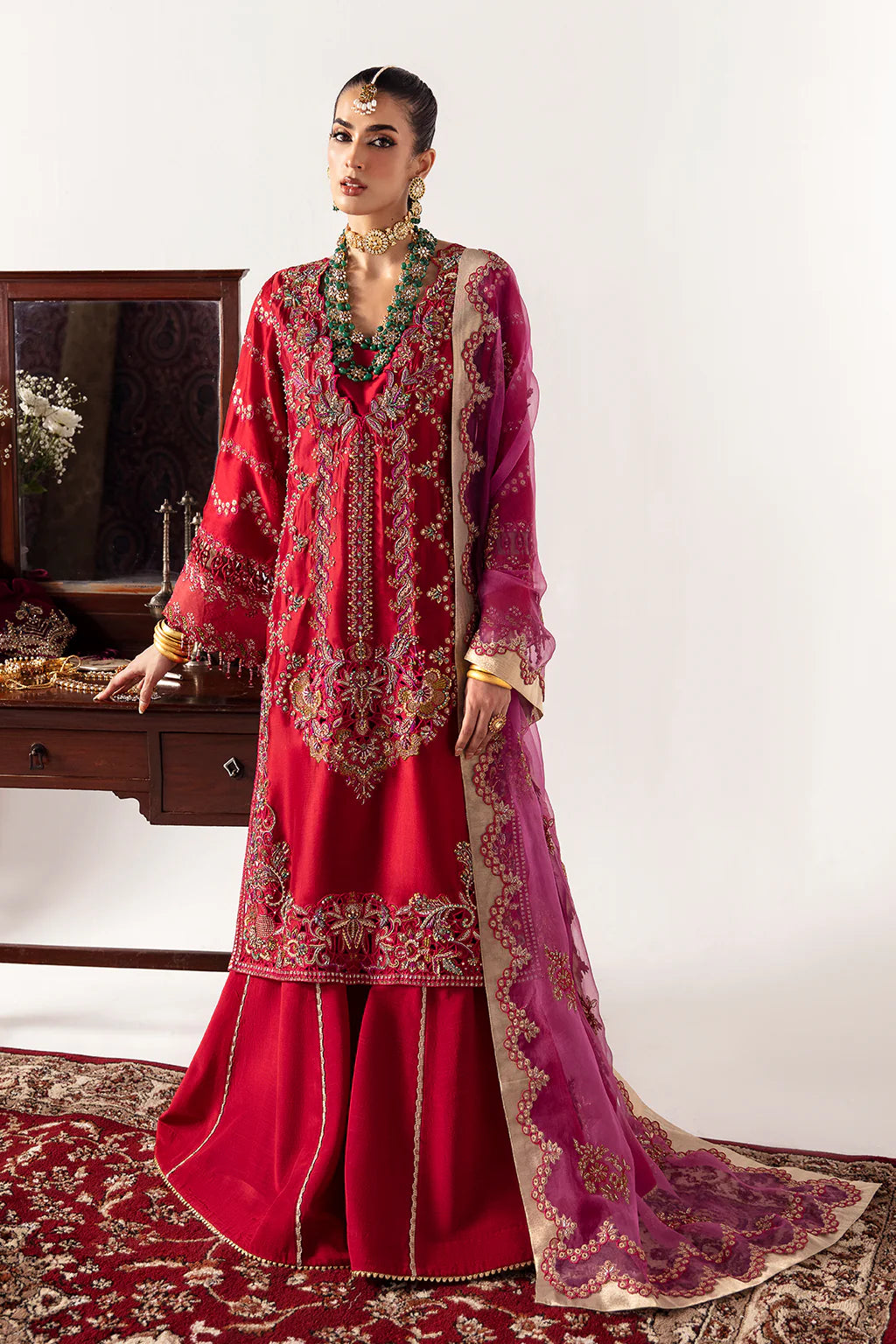 Selin Embroidered Silk Unstitched 3 PCs