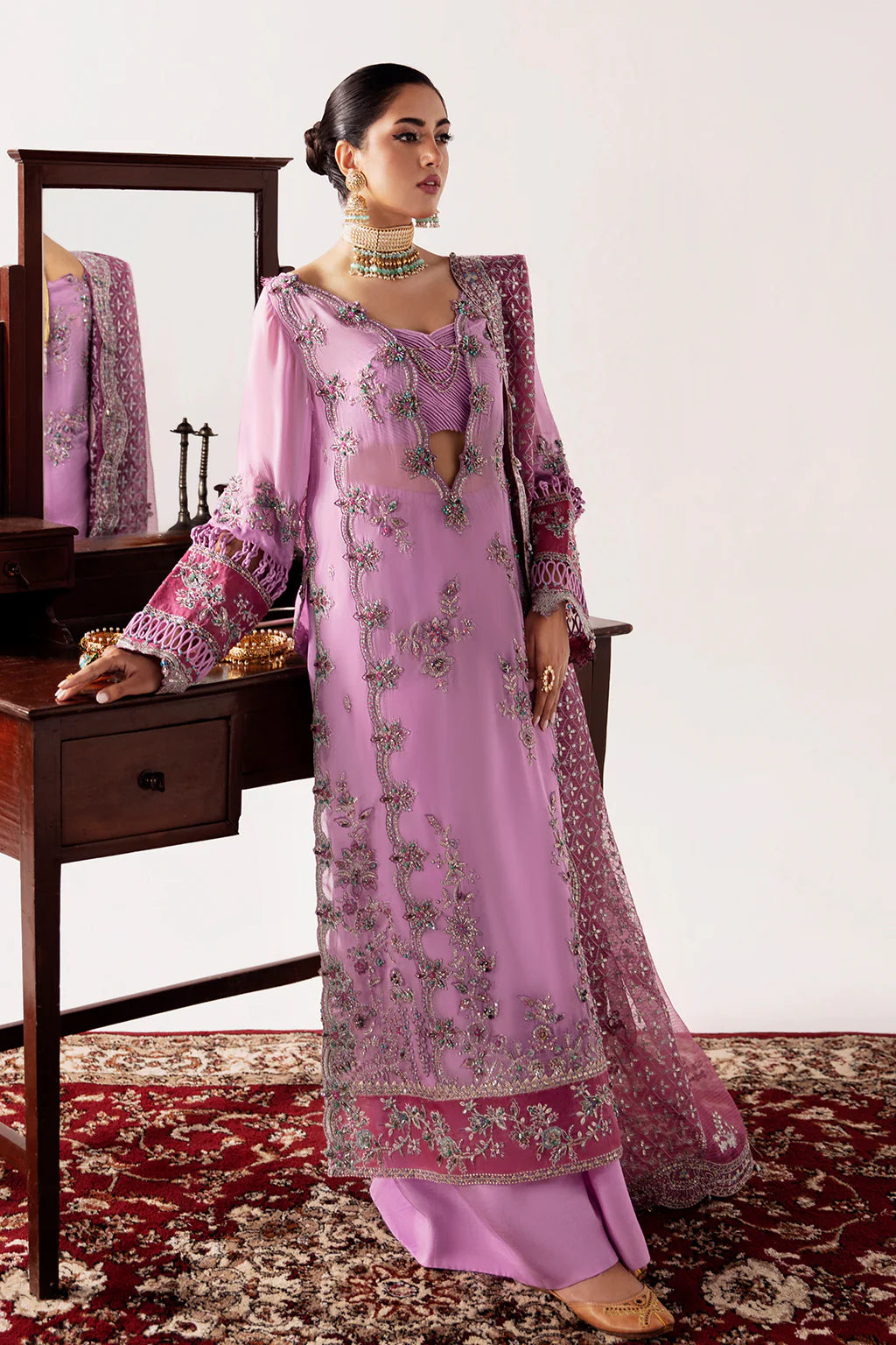 Ruya Embroidered Chiffon Unstitched 3 PCs