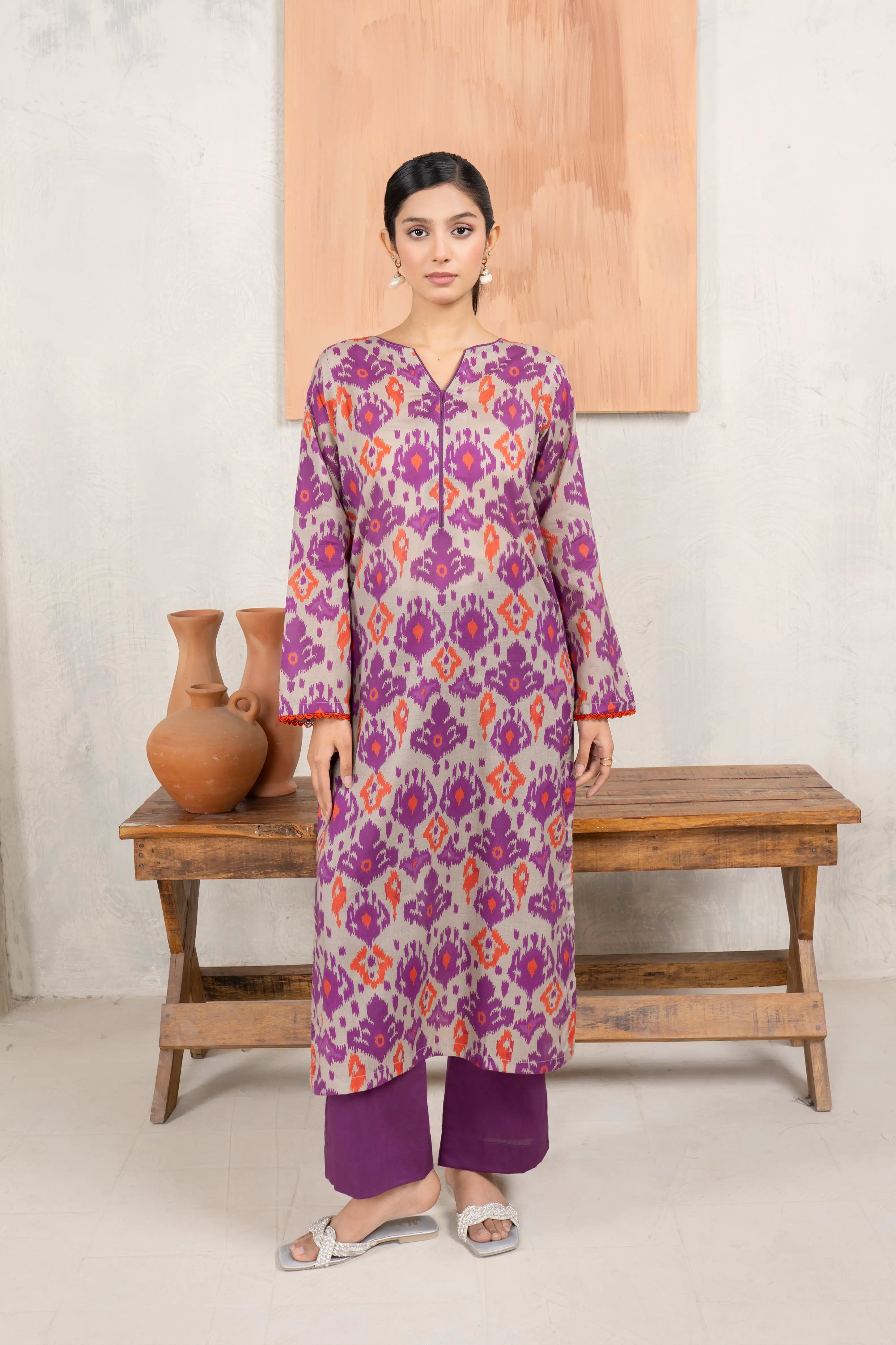 Plum Cambric Pret 2Pcs