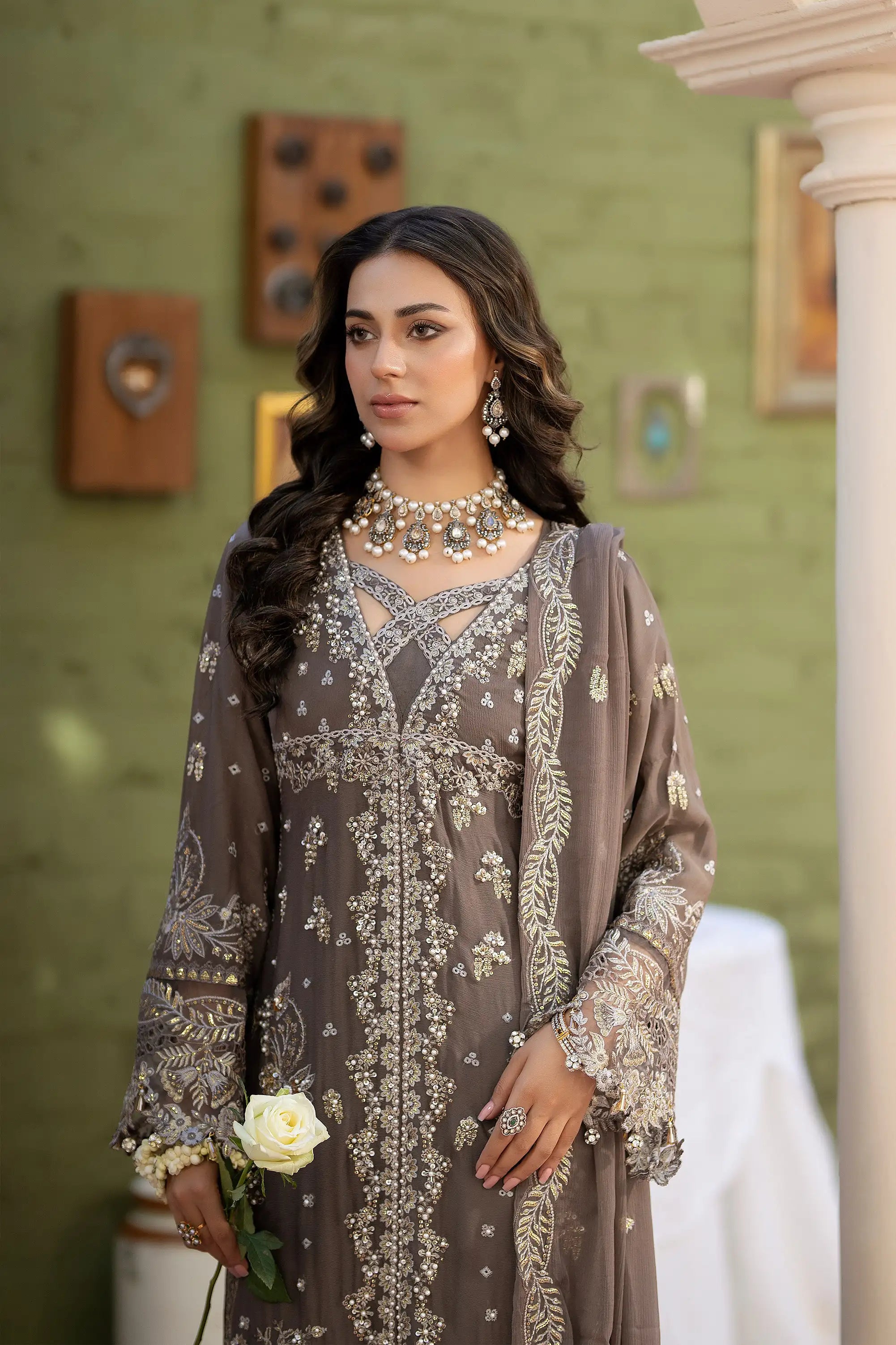 Gulrukh Embroidered Chiffon Pret 3Pcs