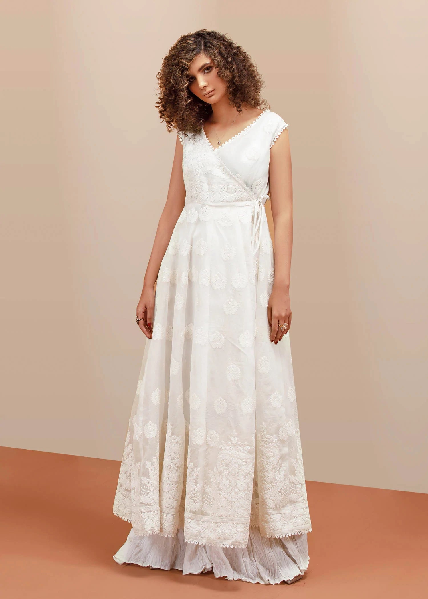 White Kalidar Angrakha Pret 1 PC