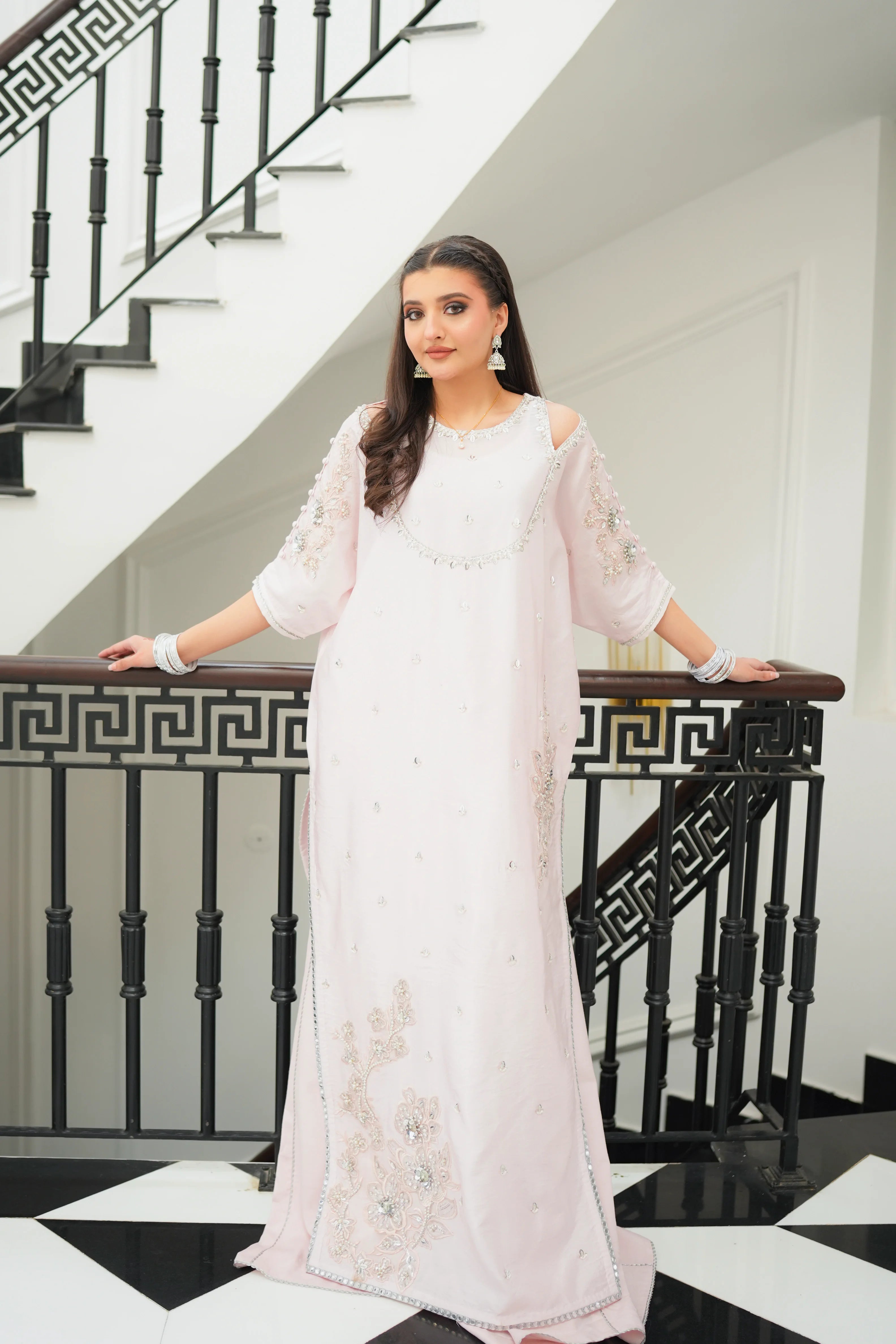 Zimal Silk Kaftan 2Pcs
