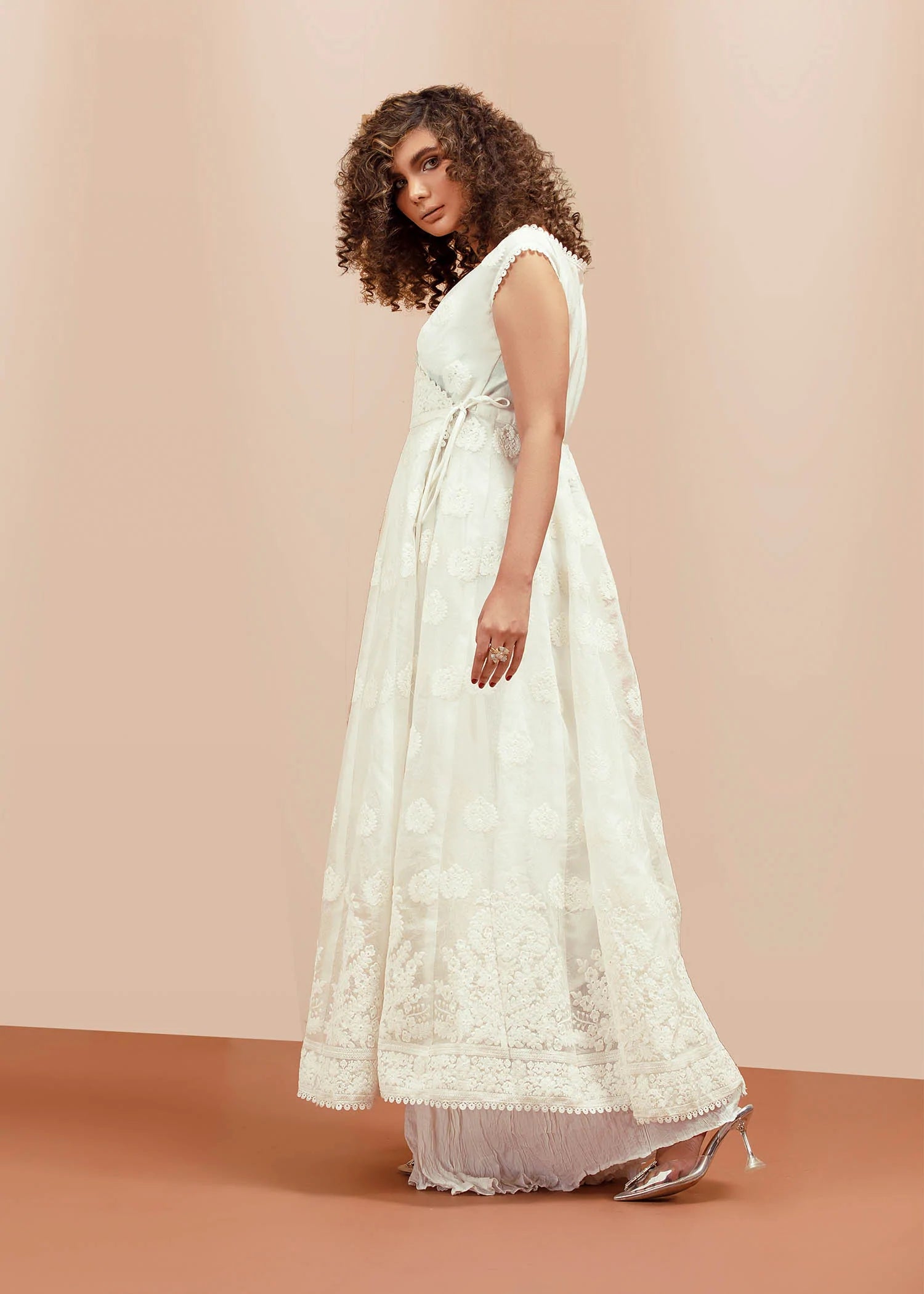 White Kalidar Angrakha Pret 1 PC