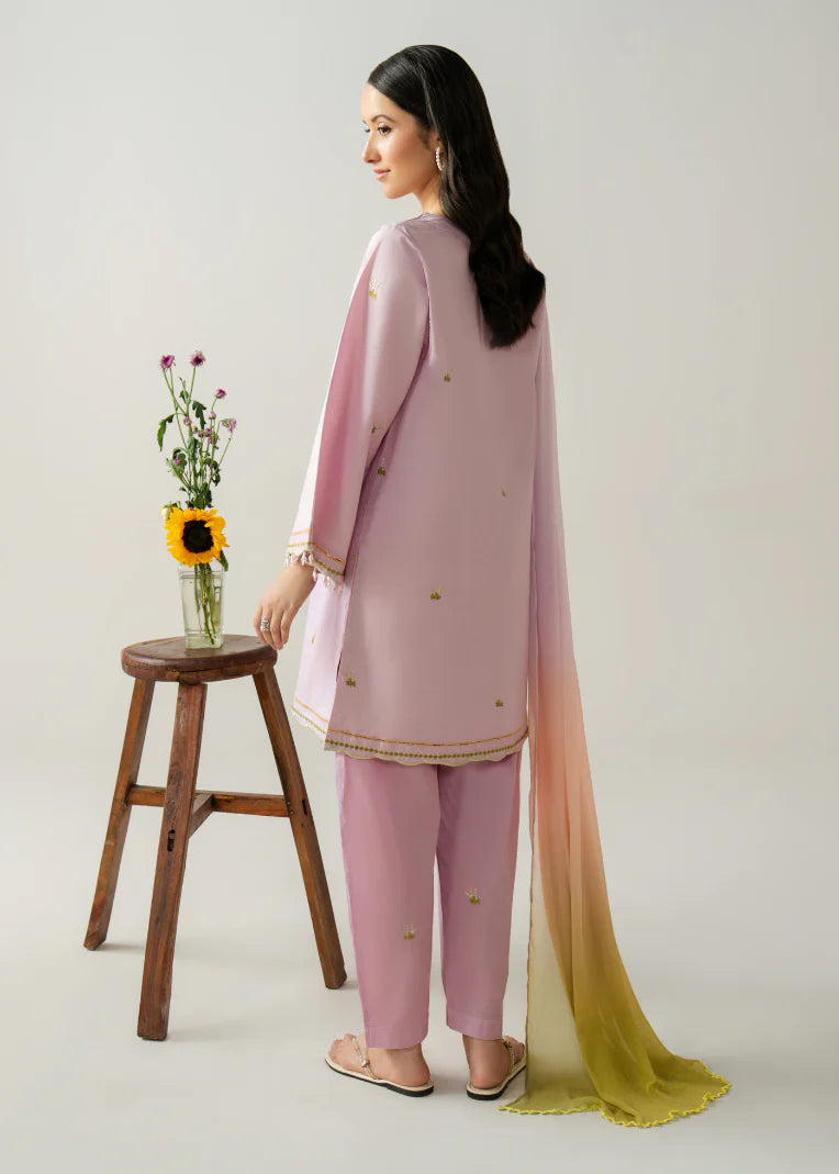 Zarif - Embroidered Solids 2-Piece Set