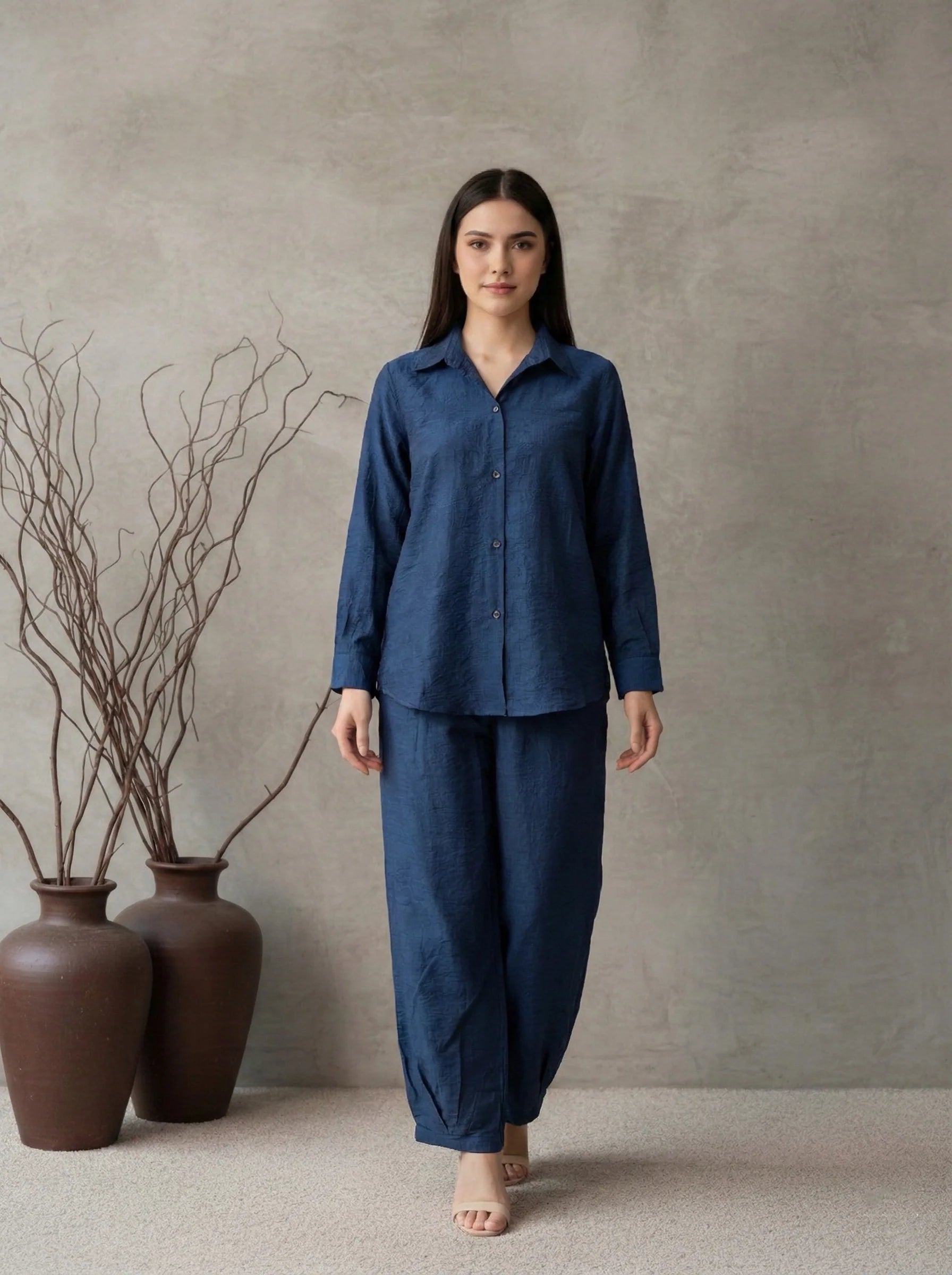 EV05D05-Celestial Blue Co Ord Set