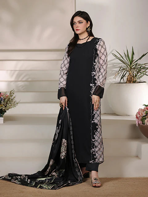 Obsidian Glow Chiffon Pret 2 PCs