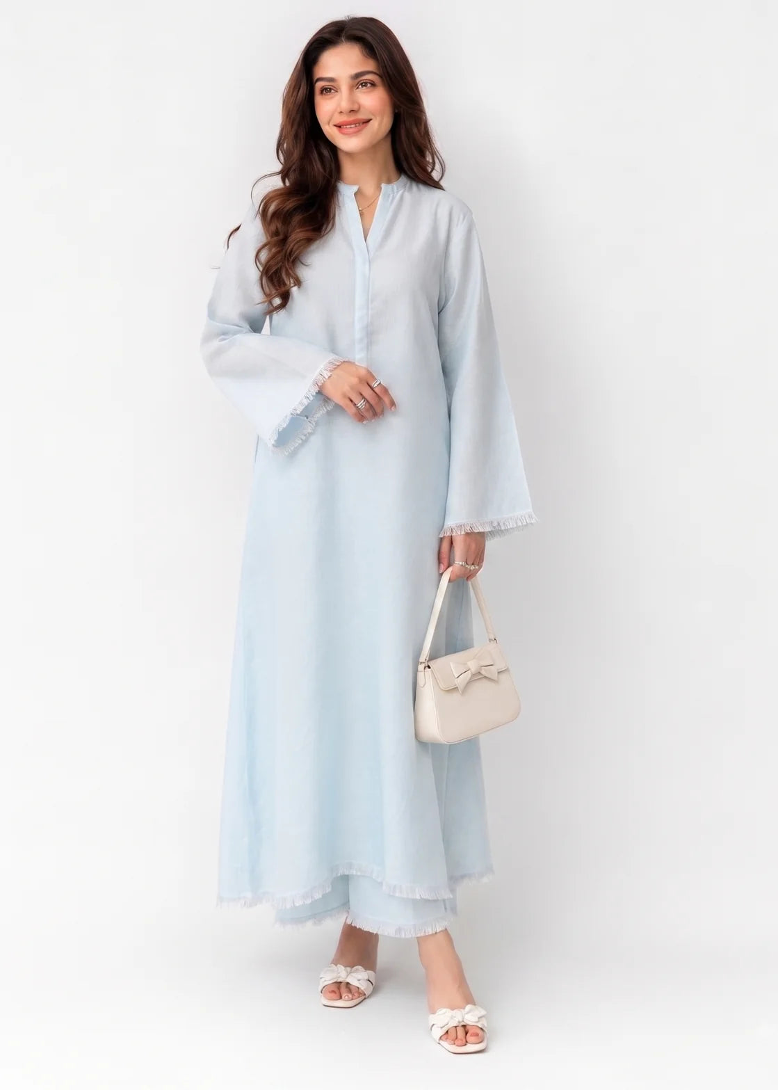 Sky Linen Luxe Co Ord Set