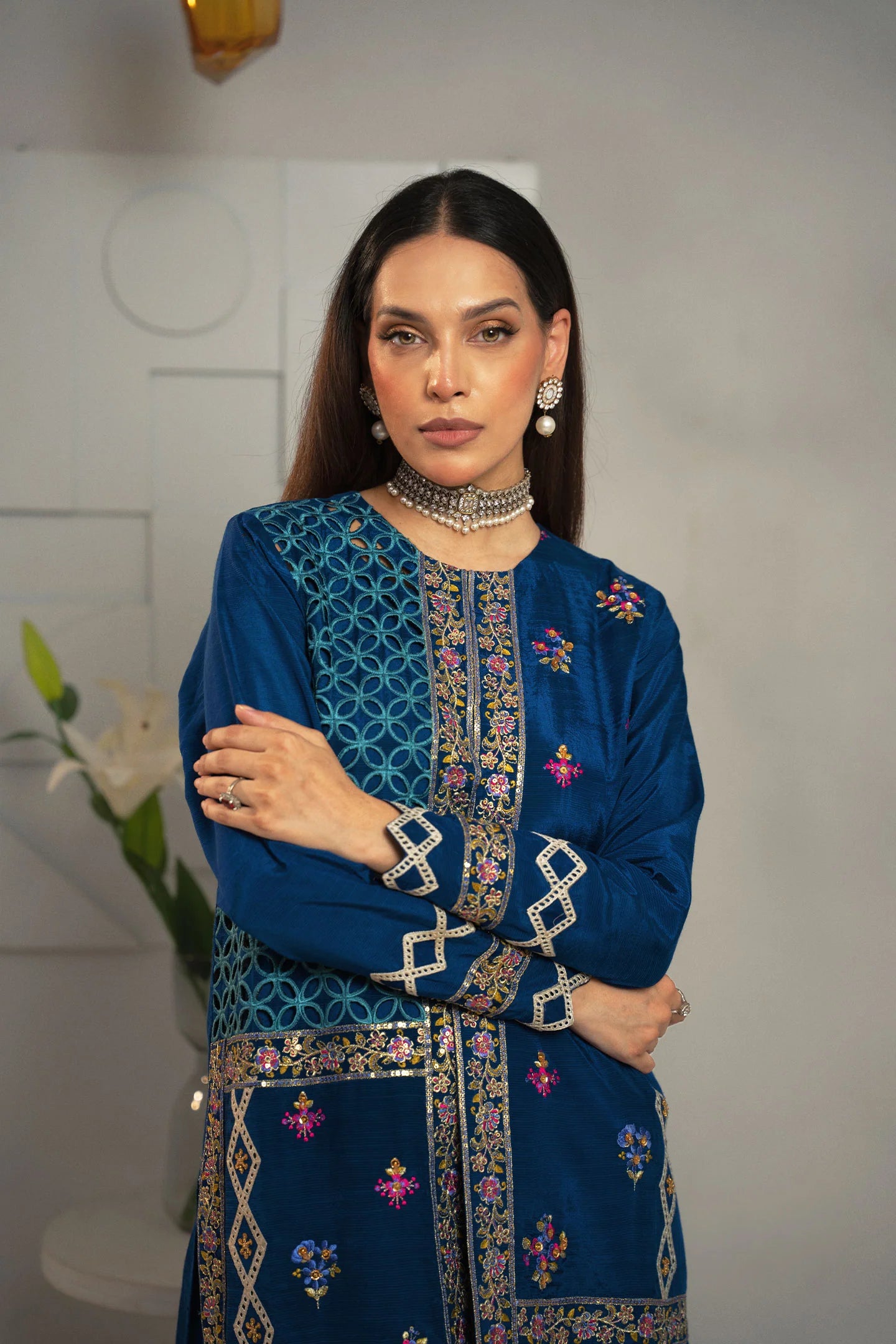 Laraib Embroidered SIlk Pret 3Pcs
