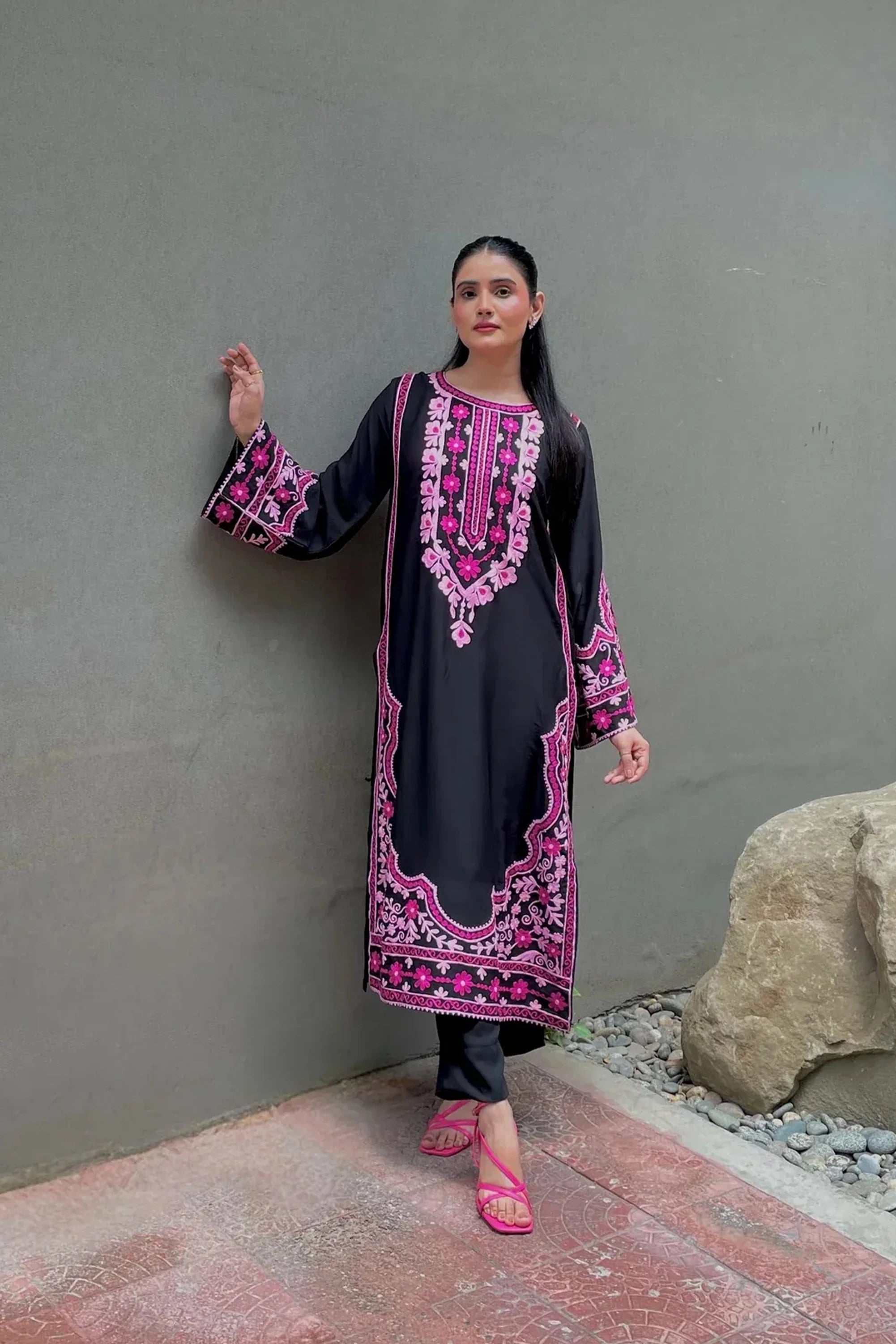 Multi Embroidered Georgette Pret 2Pcs