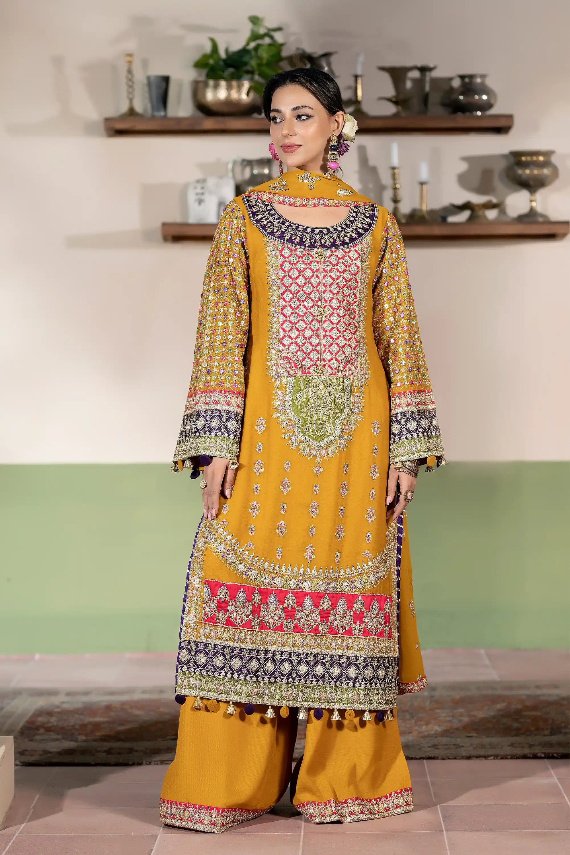 Sahiba Embroidered Chiffon Pret 3Pcs
