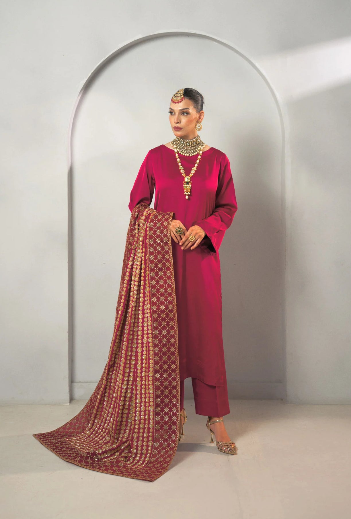 Gulbahar Embroidered SIlk Pret 3Pcs