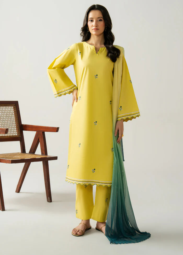 Inzia - Embroidered Solids 2-Piece Set