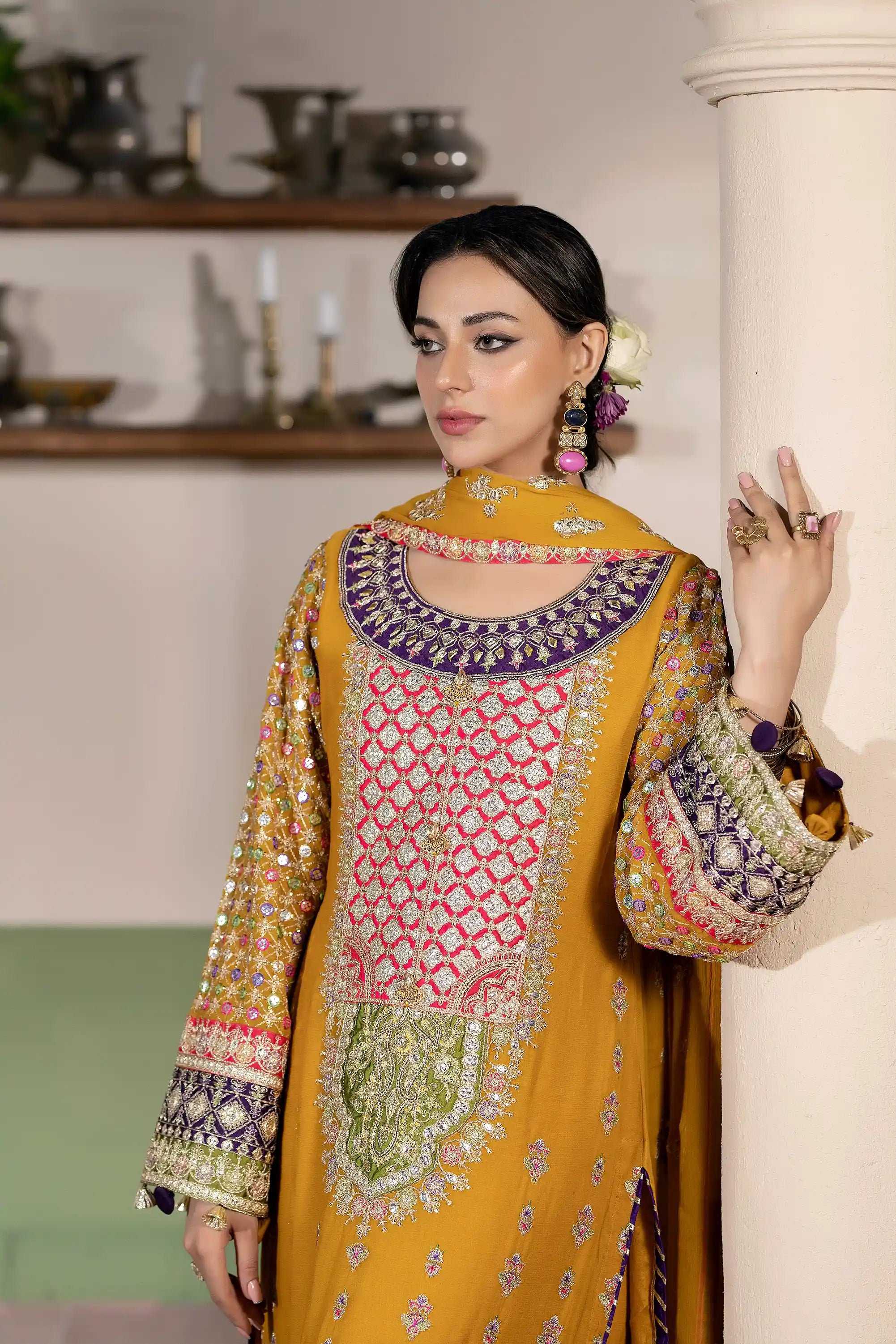 Sahiba Embroidered Chiffon Pret 3Pcs