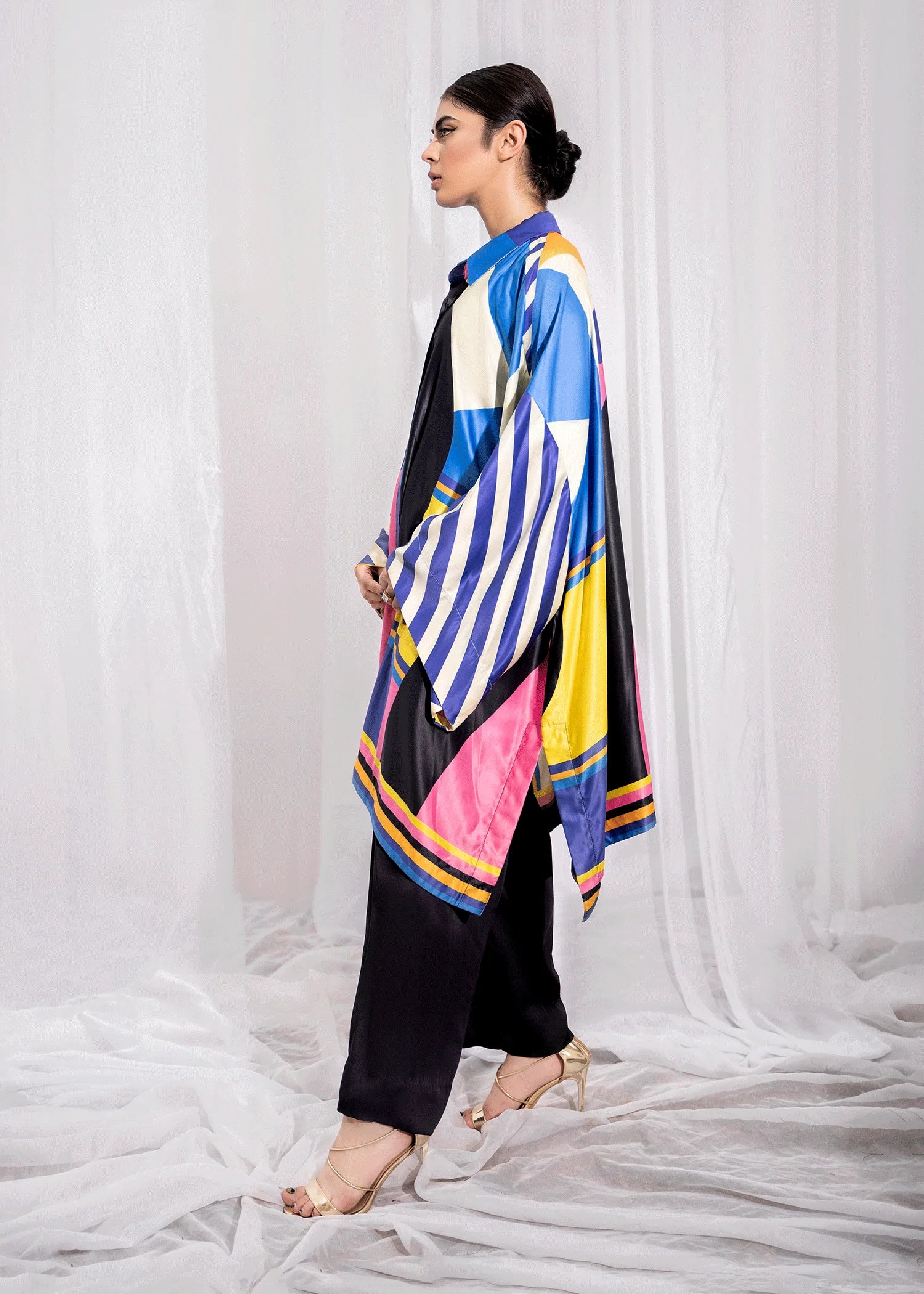 Abstract Printed 2PCs – latest western dresses in fashion