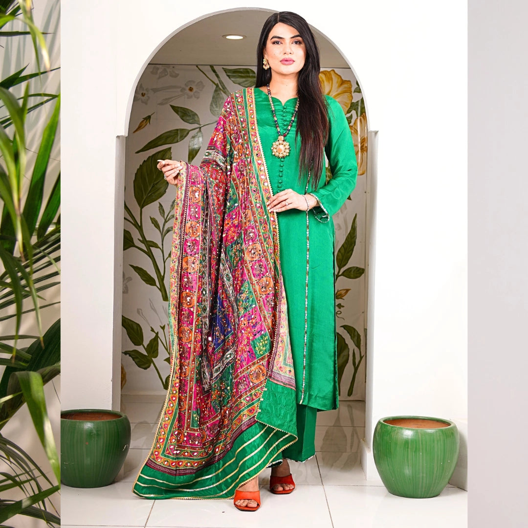 Gul e Rana Embroidered Russian Silk Pret 2Pcs