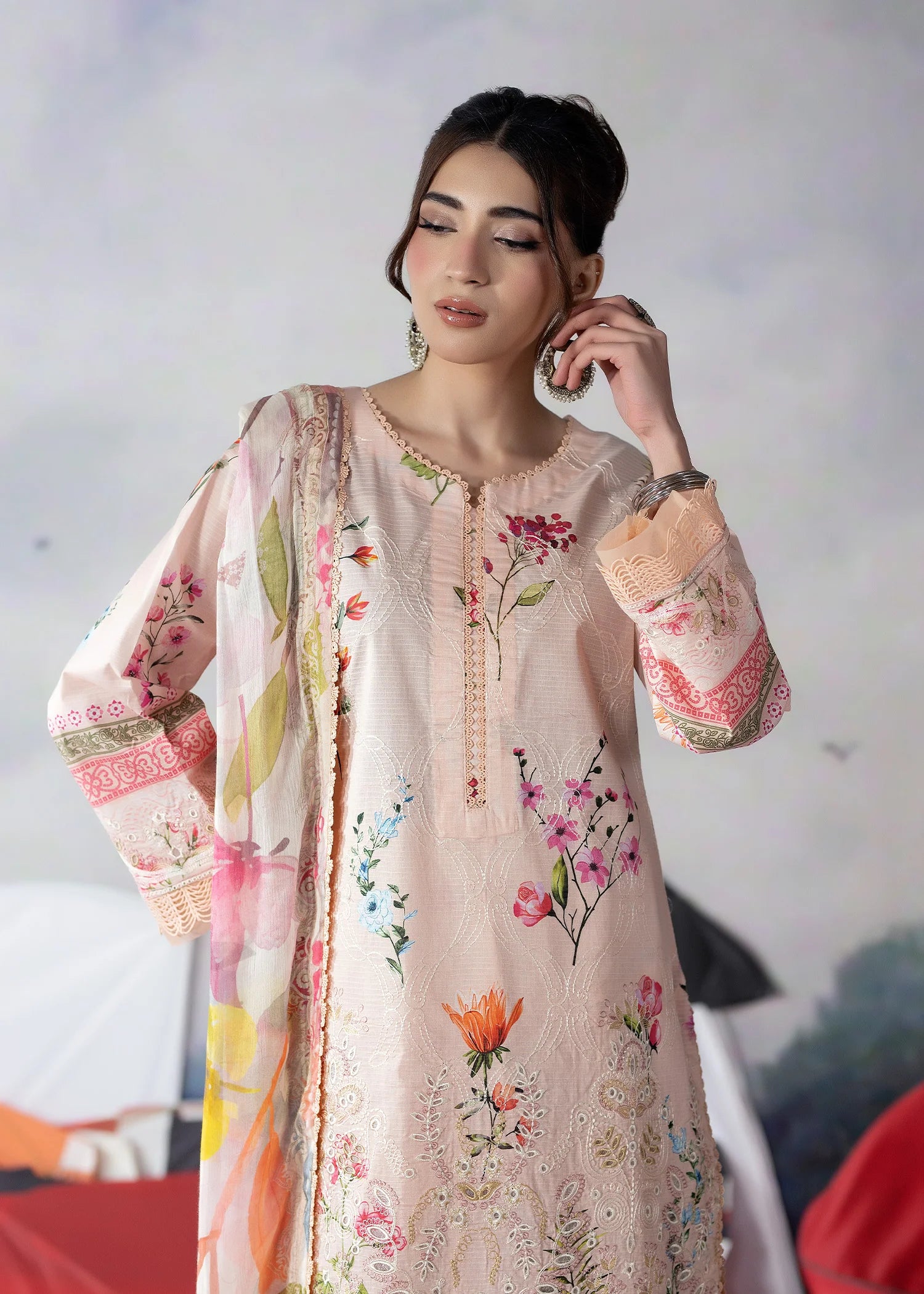 3-Piece Embroidered Lawn Suit
