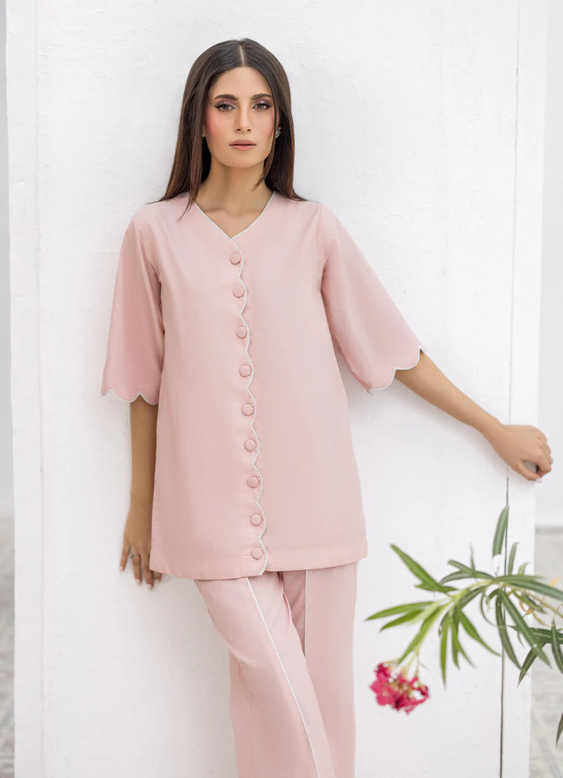 Pink Dusk Cotton Pret 2 PCs