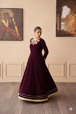 BuraqStore Velvet Frock Design for Girl in Pakistan