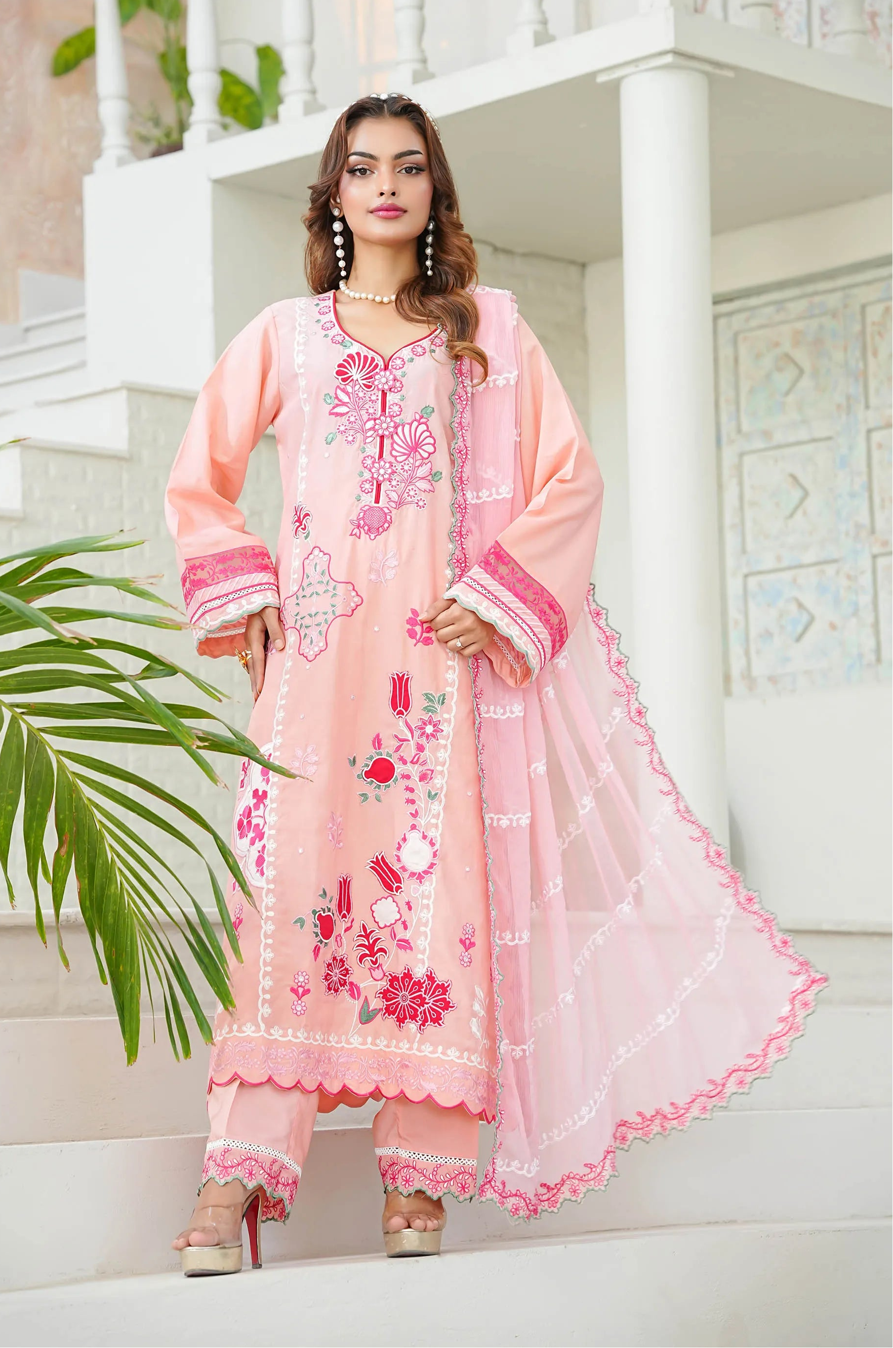 Candy Floss 3 piece set by Buraq Store summer collection lawn dress for women