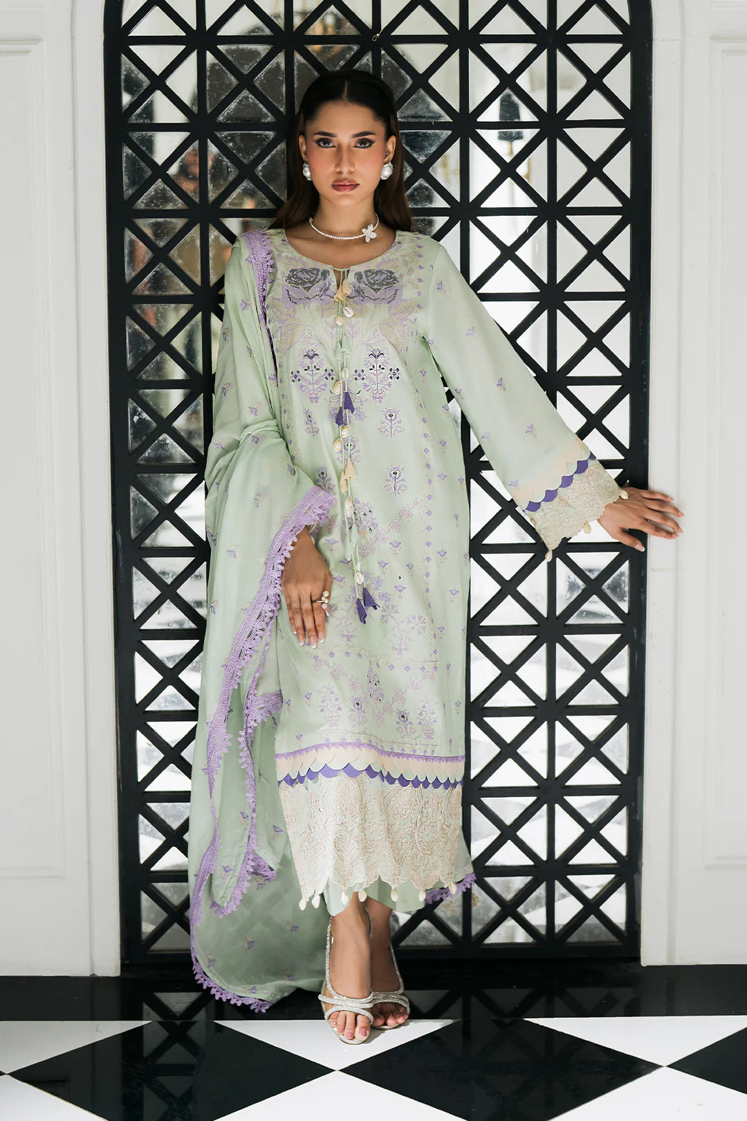 SF - 356 | Elegant Mint Green 3-Piece Set