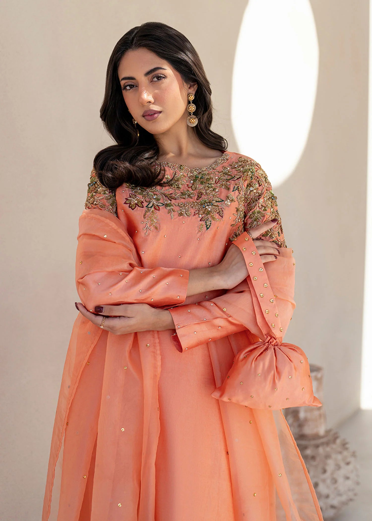 Lera Embroidered Tissue Silk Pret 2Pcs