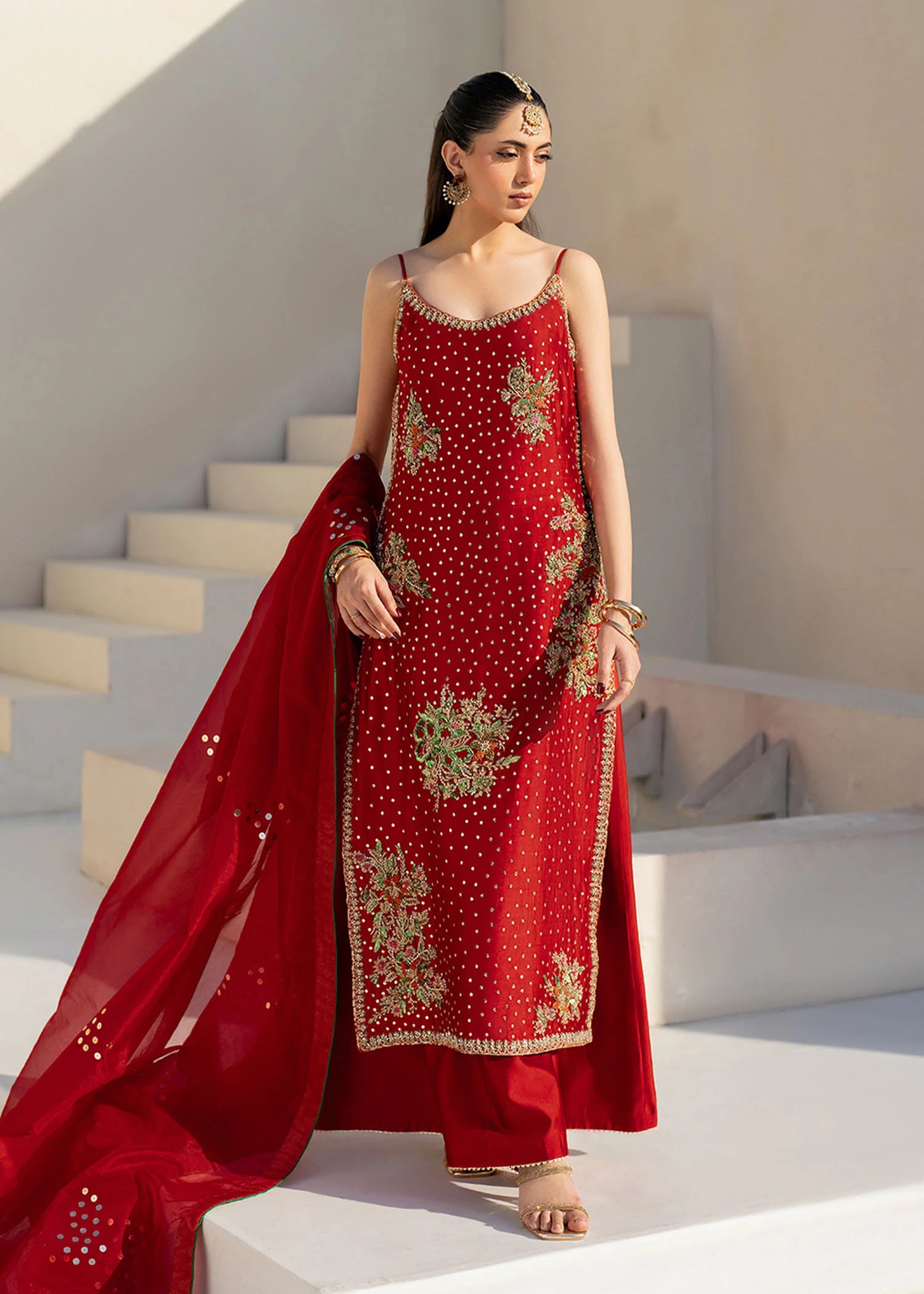 tissue silk dress for women Cream tissue silk anarkali suit for women