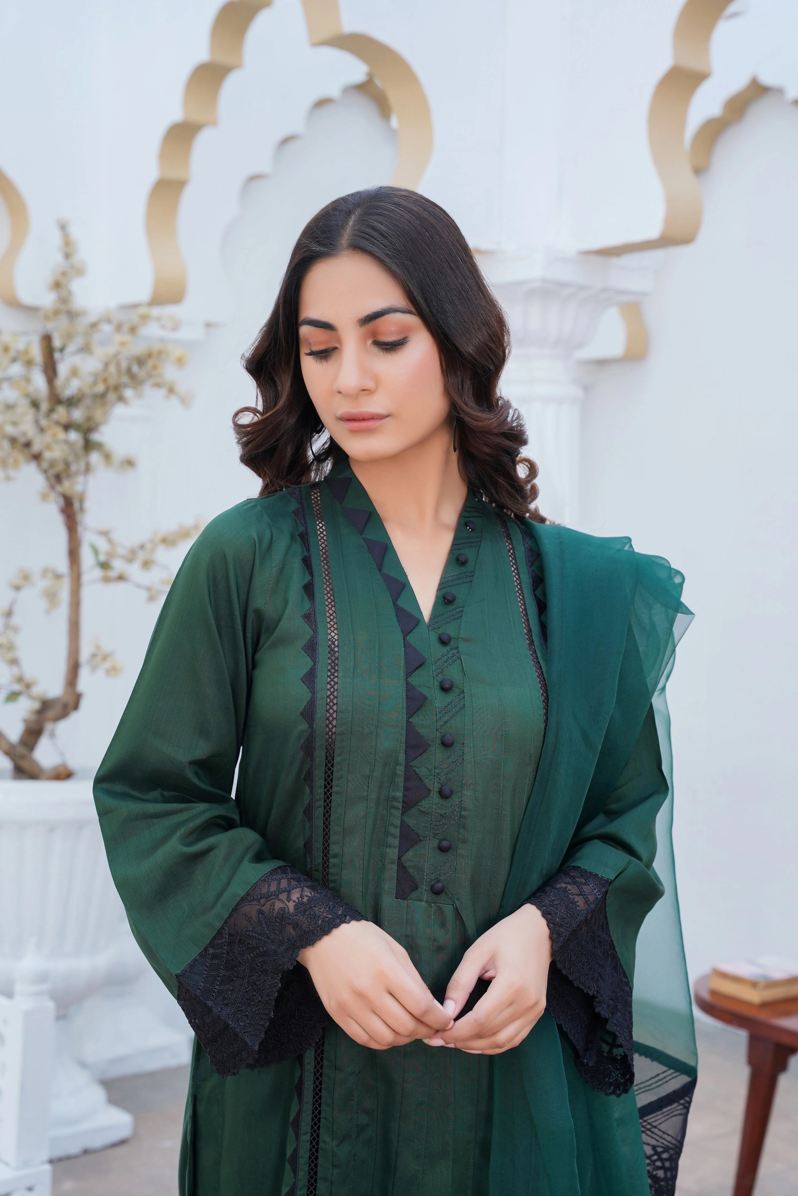 Embroidered Viscose Pret 3 PCs