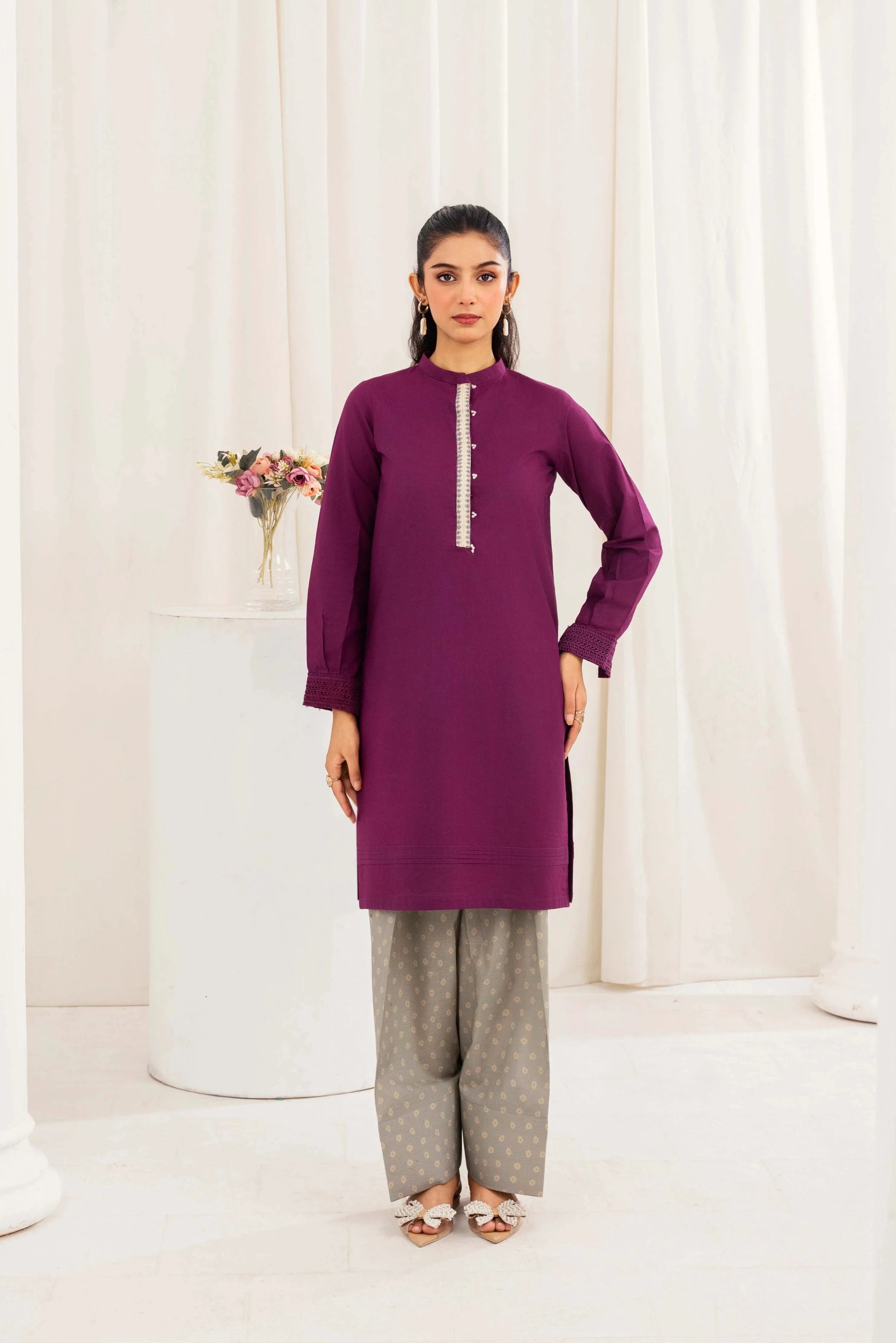 AY662- Plum Mist Lawn 2Pc