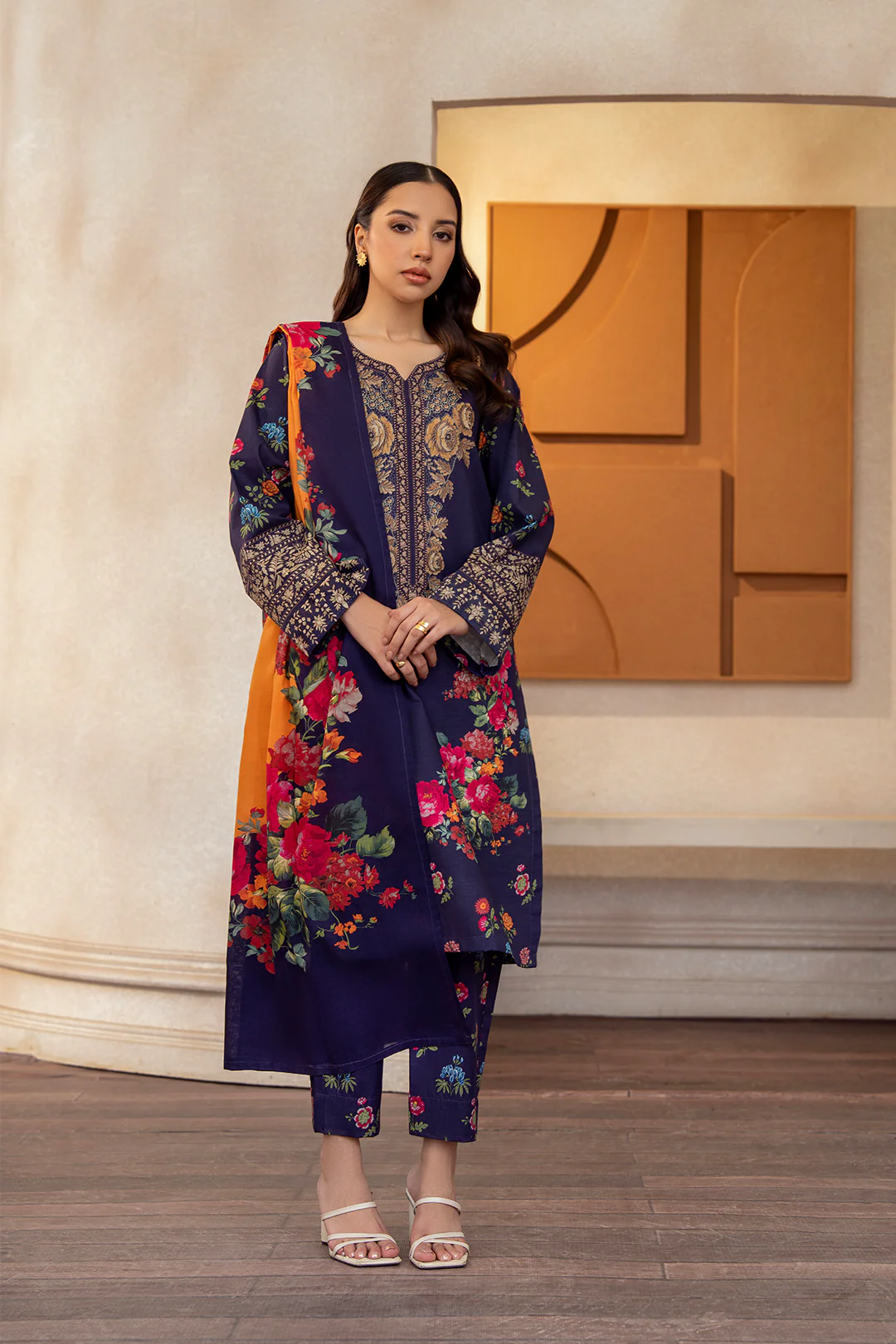 Indigo Blossom - NV16D05 Unstitched 3 PCs