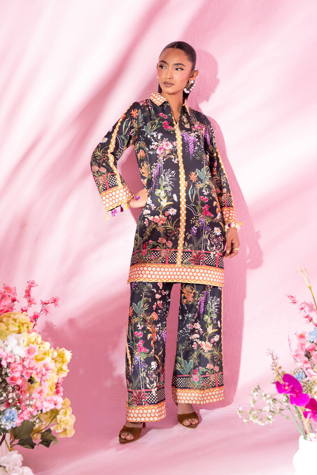 SF - 349 | Black Outfit Co Ord Set