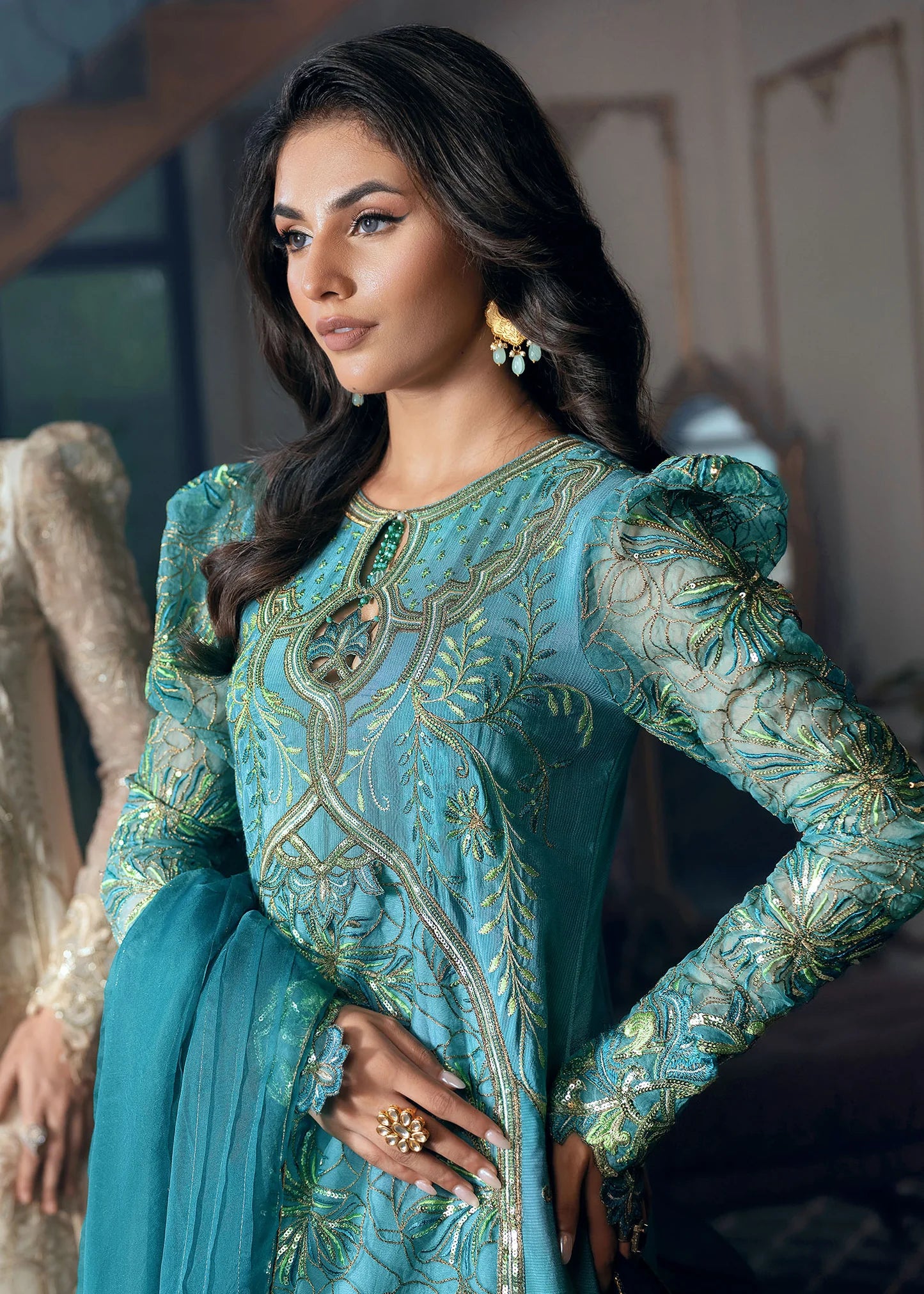 Turquoise Twilight Luxury Pret 3 PCs
