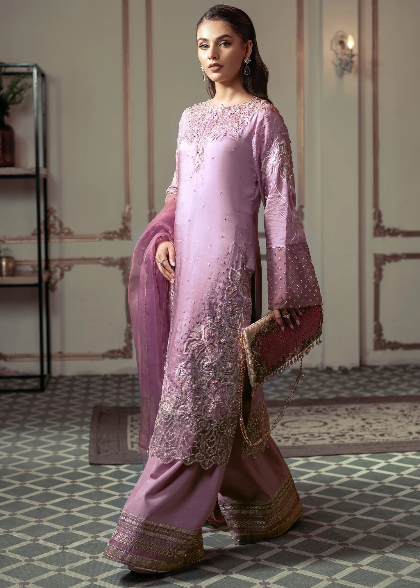 Ethereal Pink Luxury Pret 3 PCs