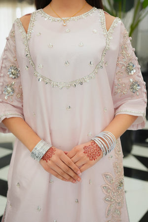 Embellished Sheesha Silk Pret Kaftan