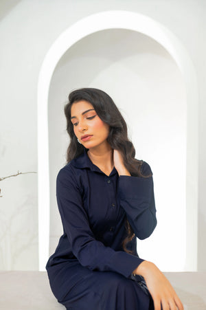 French Navy Frock – formal western wear for women