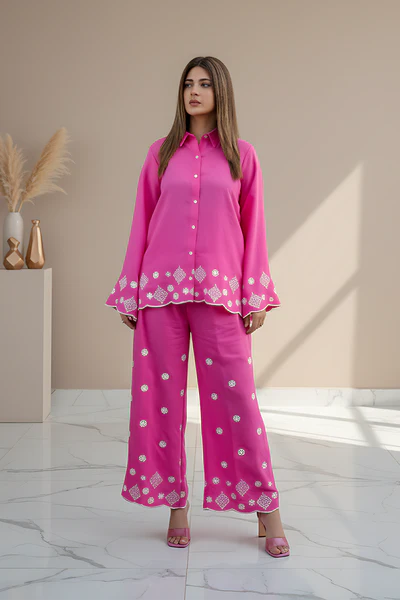 SF - 303| Fuchsia Pink Co Ord Set