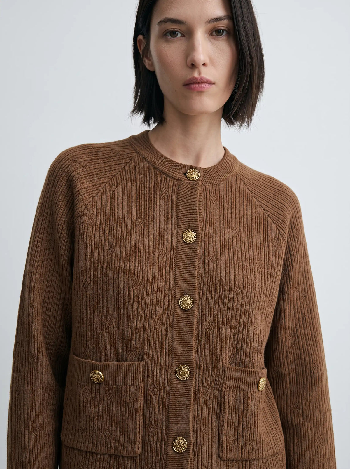Chestnut Muse Knit Cardigan