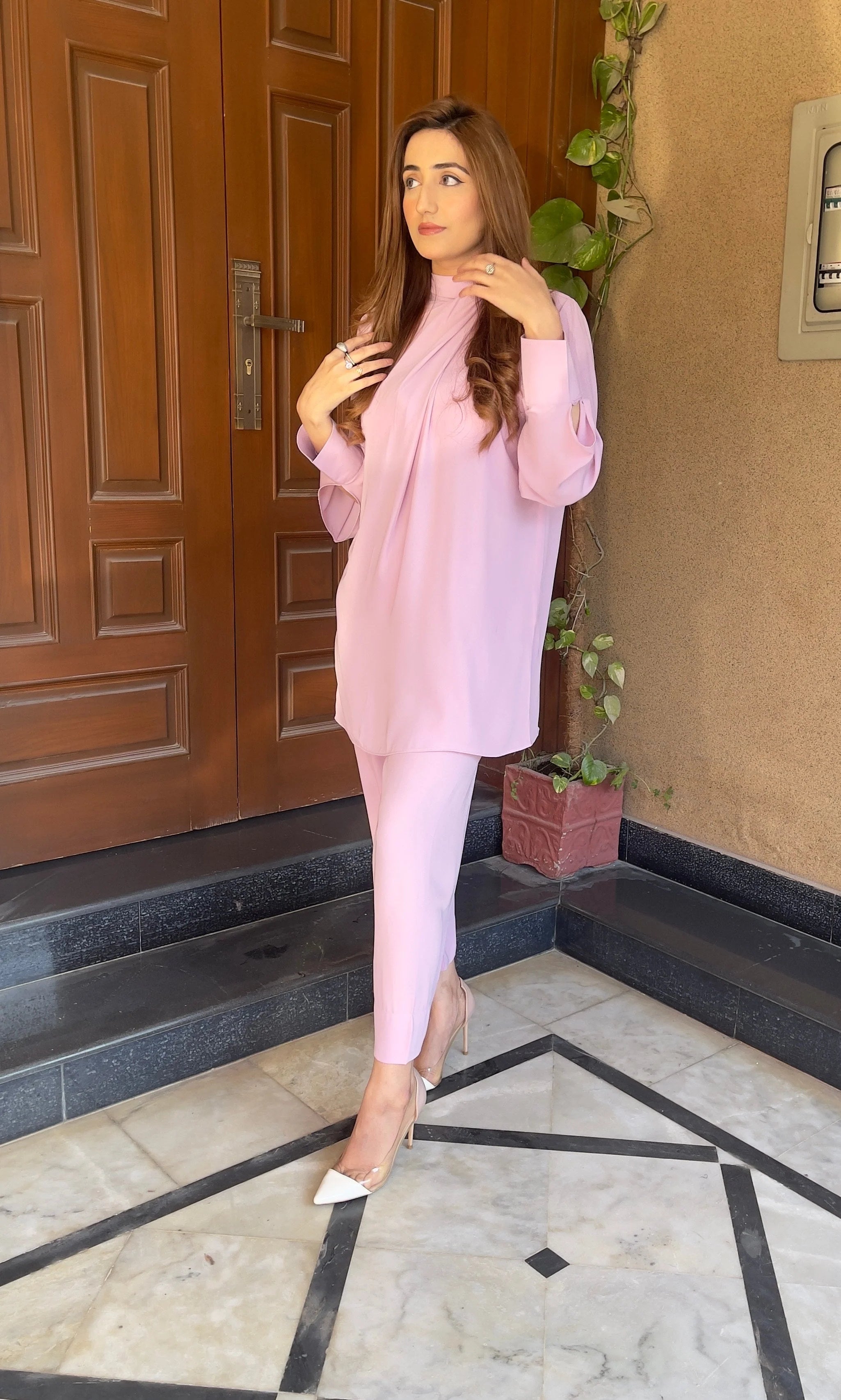 Lilac knot set Crepe Pret 2 PCs