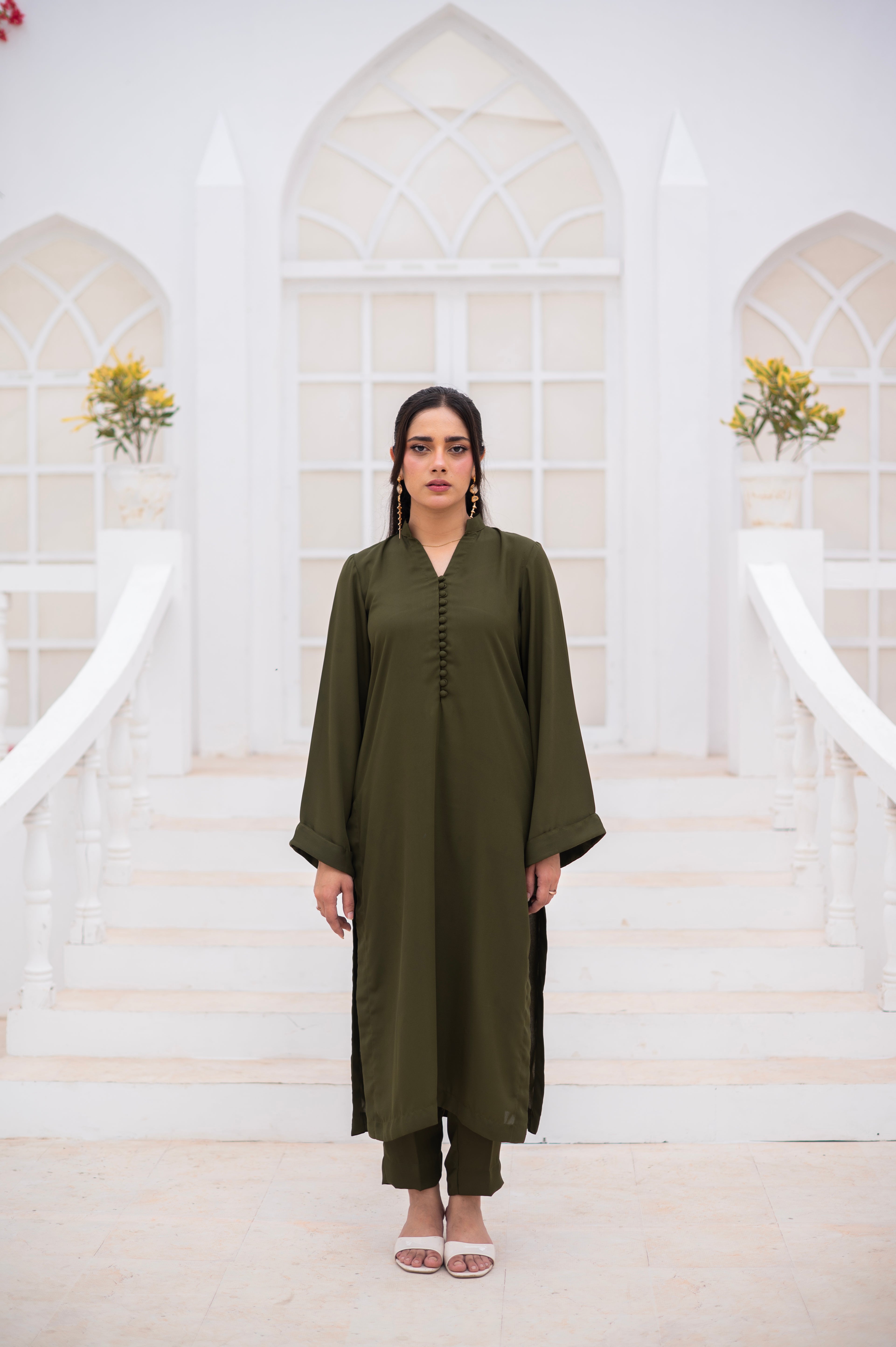 Olive Green Co-Ord Set
