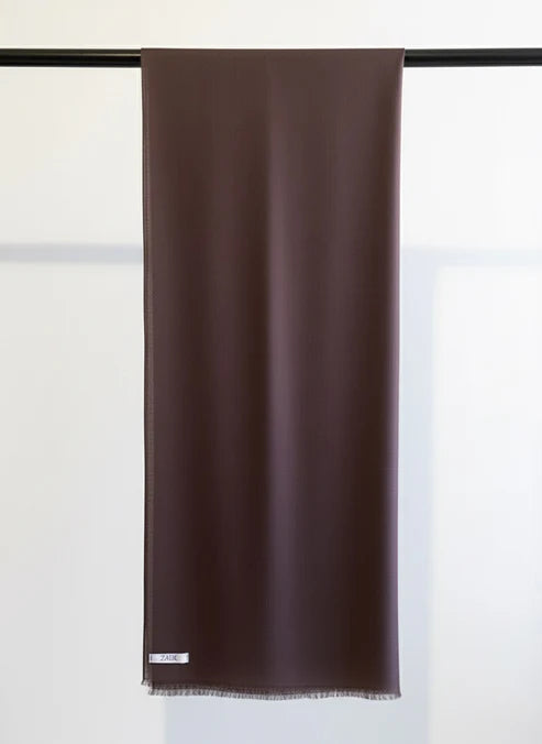 Dark Brown Turkish Lawn Scarf